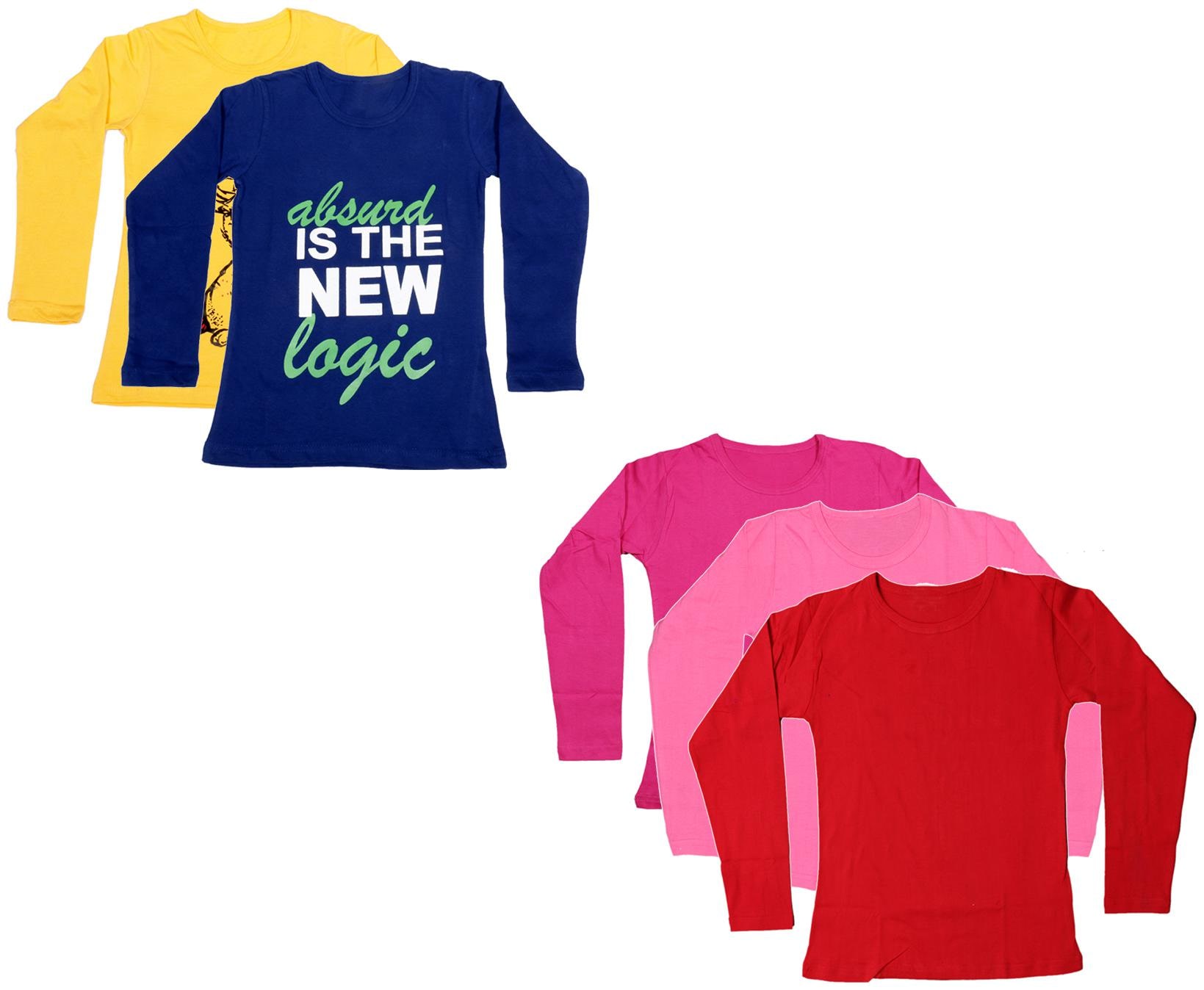 

Indiweaves Girl Cotton Printed T shirt - Multi