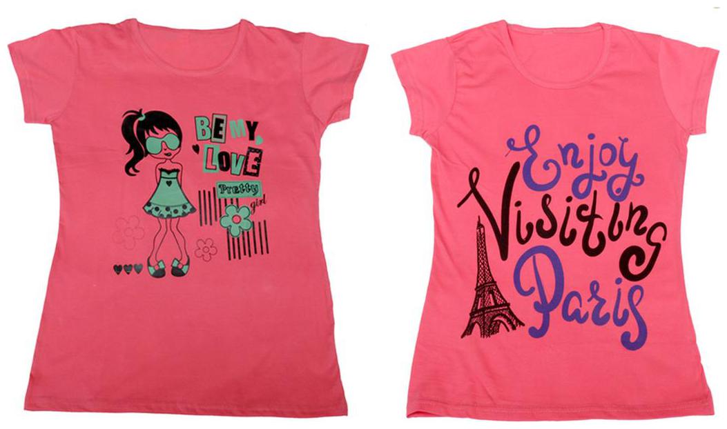 

Indiweaves Girl Cotton Solid T shirt - Multi