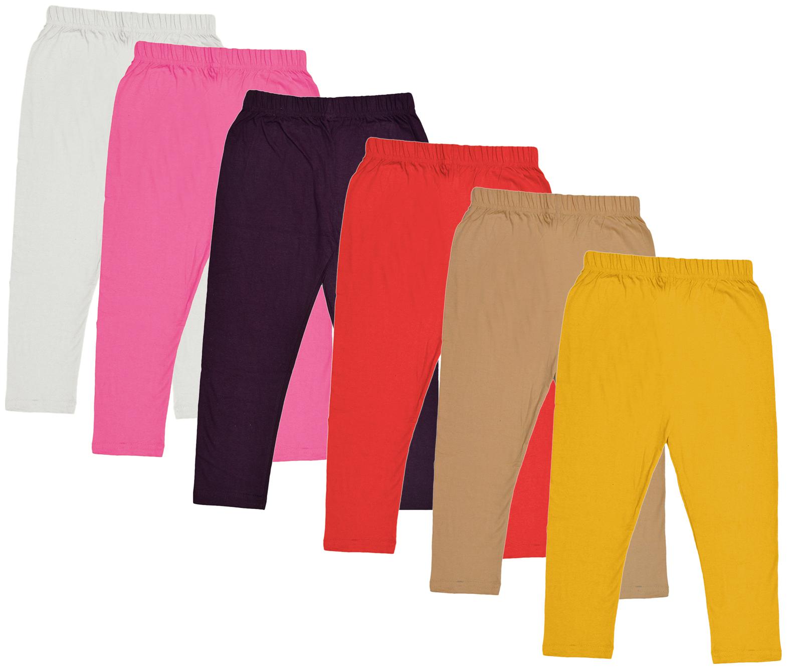 

Indiweaves Girl Cotton Solid Capri - Multi