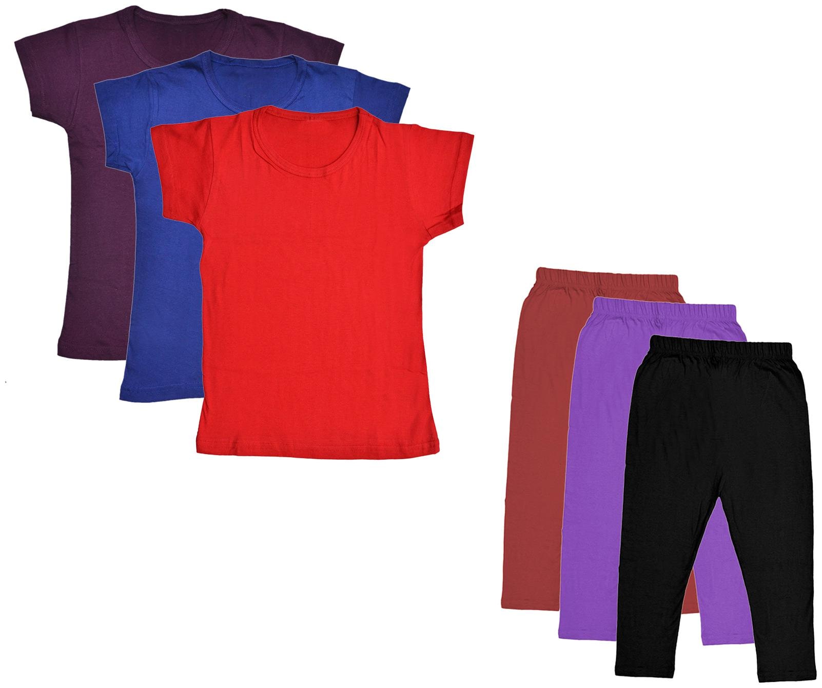

Indiweaves Girl Cotton Top Bottom Set - Multi