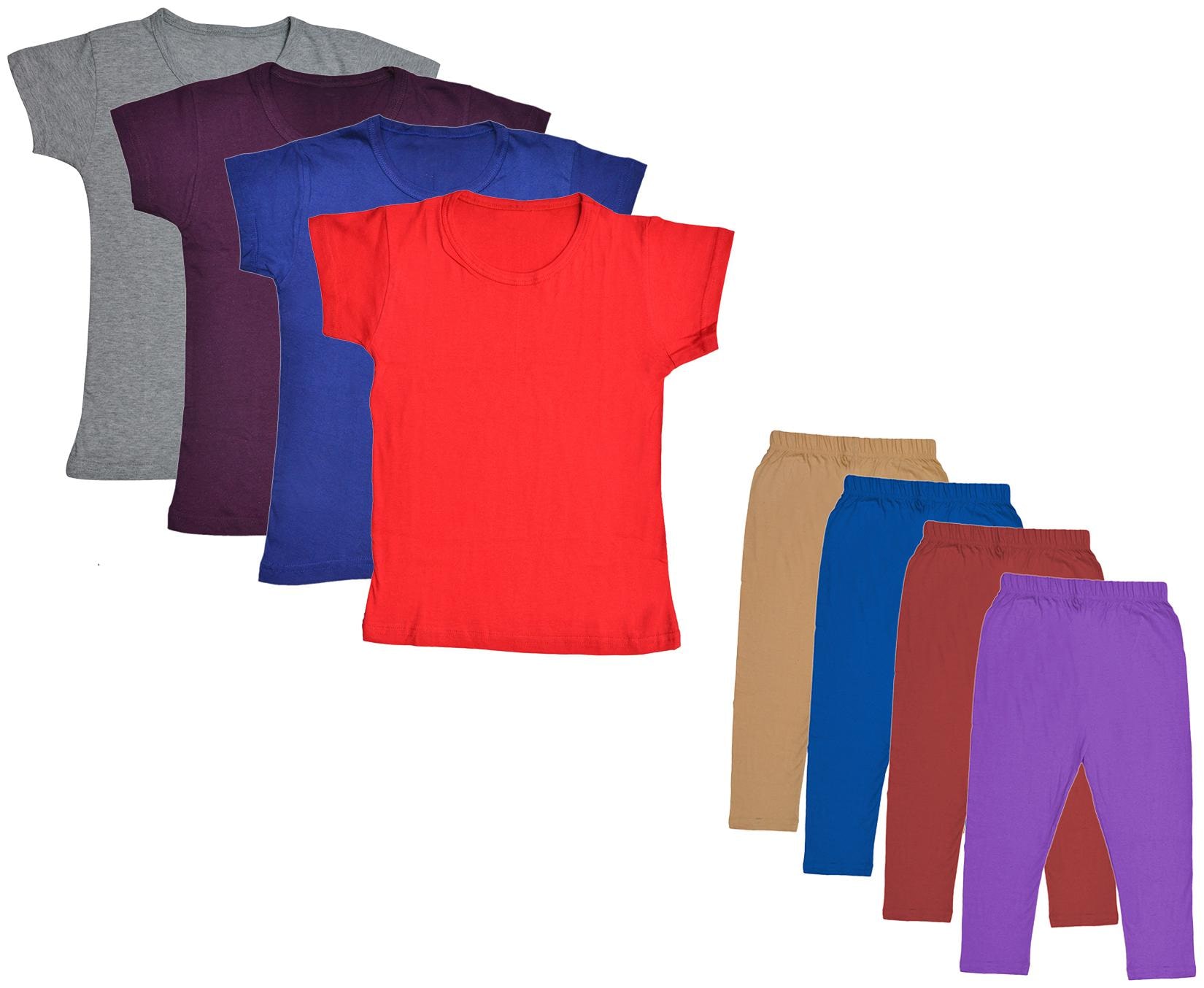 

Indiweaves Girl Cotton Top Bottom Set - Multi