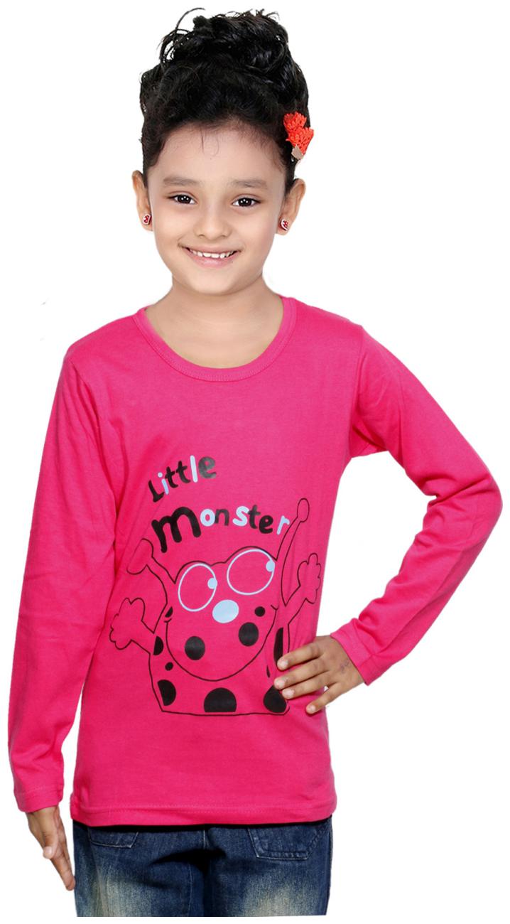 

Indiweaves Girl Cotton Solid Top - Red
