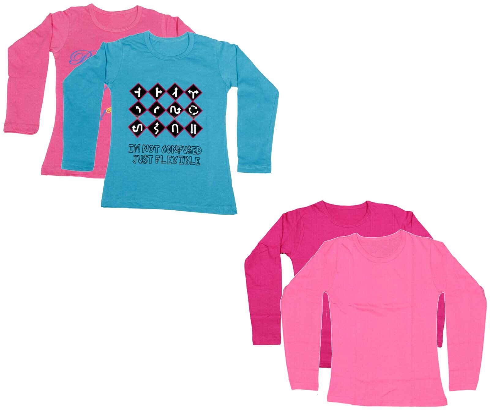 

Indiweaves Girl Cotton Printed T shirt - Multi