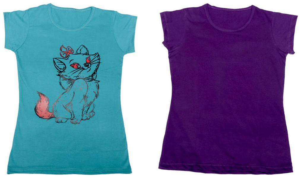 

Indiweaves Girl Cotton Solid T shirt - Grey