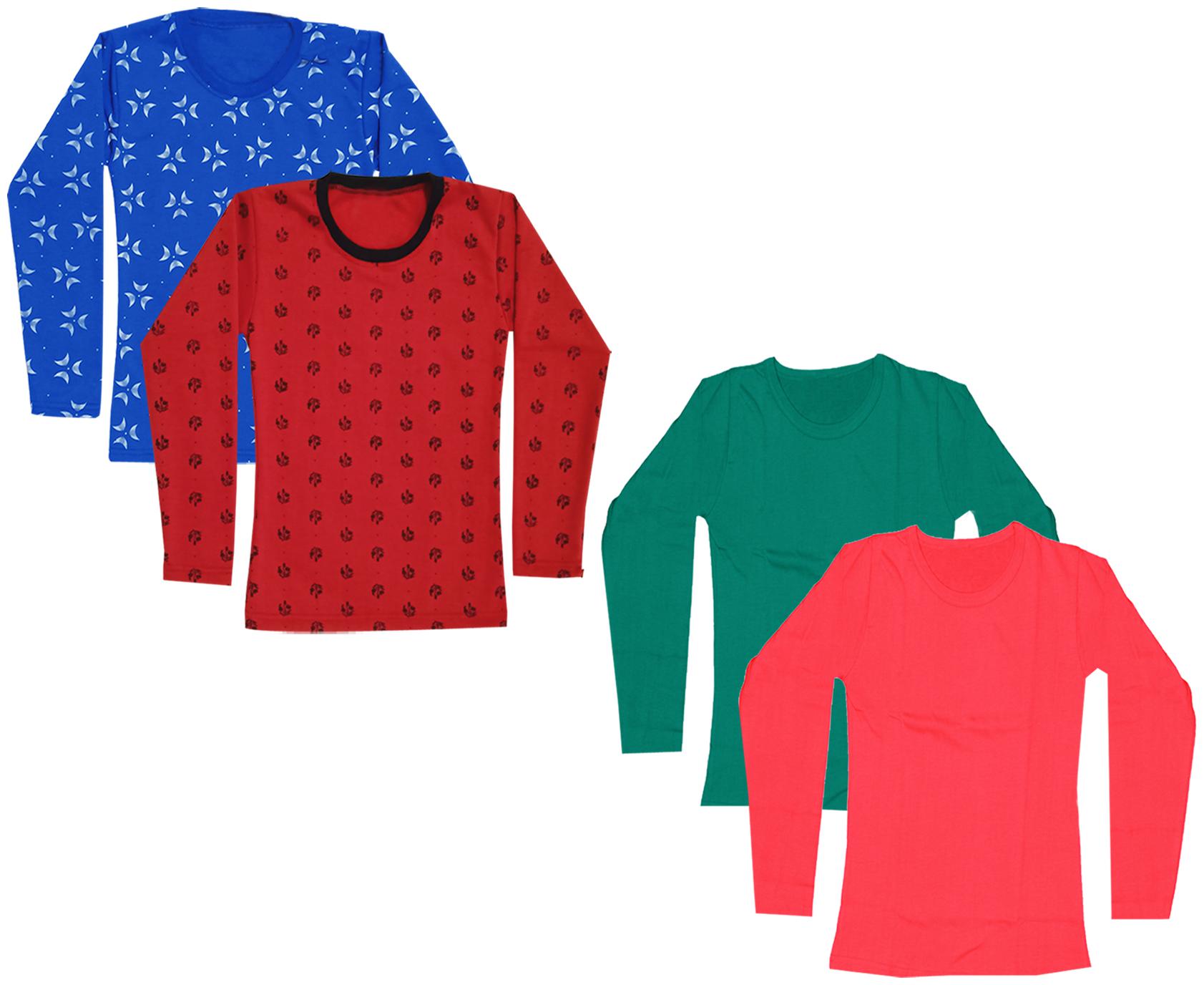 

Indiweaves Girl Cotton Printed T shirt - Multi
