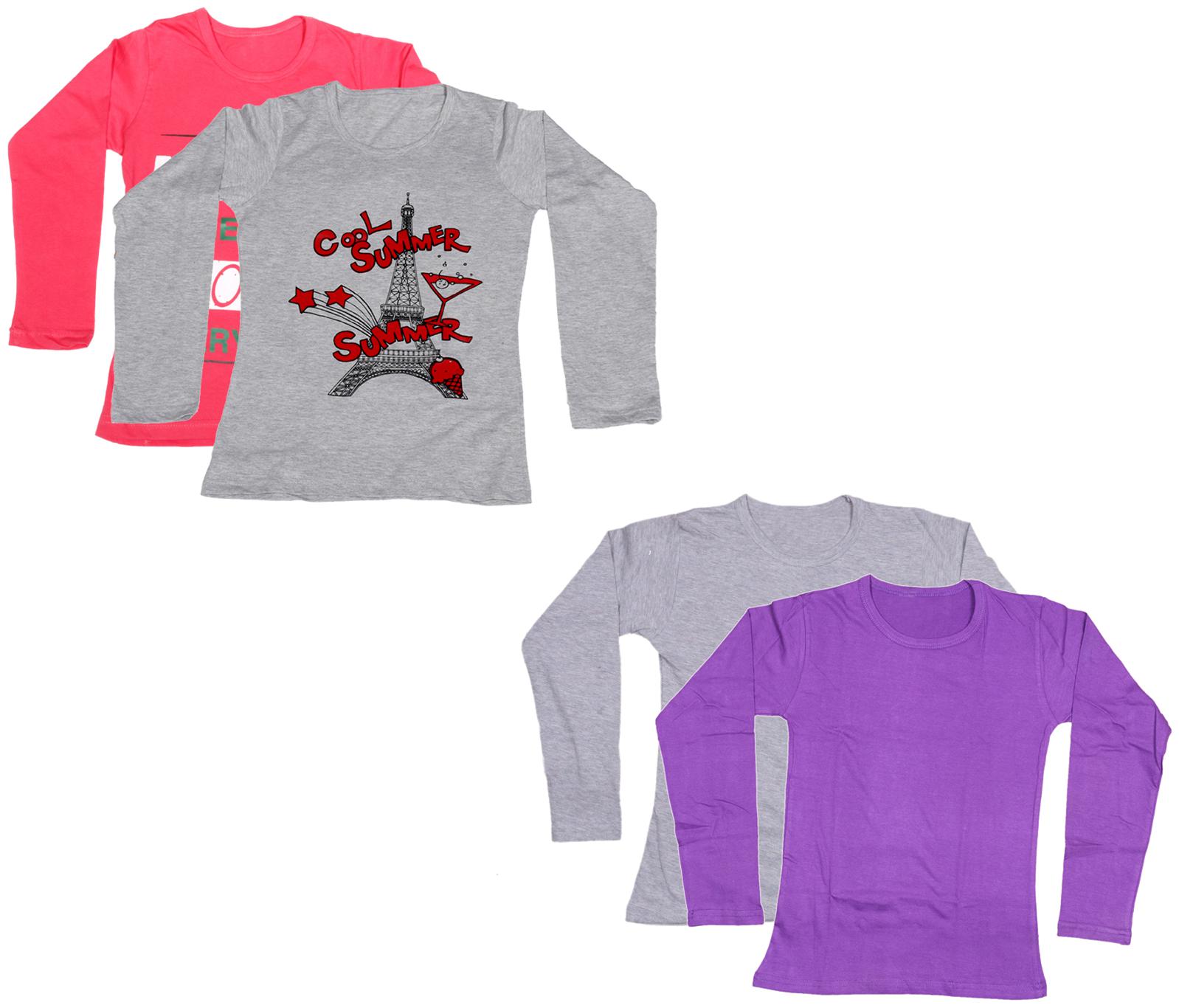 

Indiweaves Girl Cotton Printed T shirt - Multi