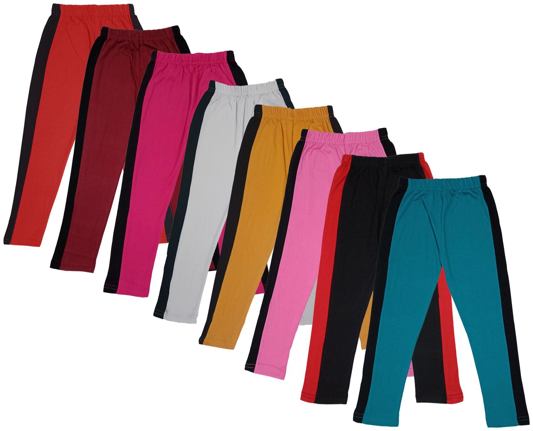 

Indiweaves Girl Cotton Solid Capri - Multi