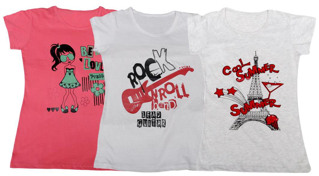 

Indiweaves Girl Cotton Printed T shirt - Multi