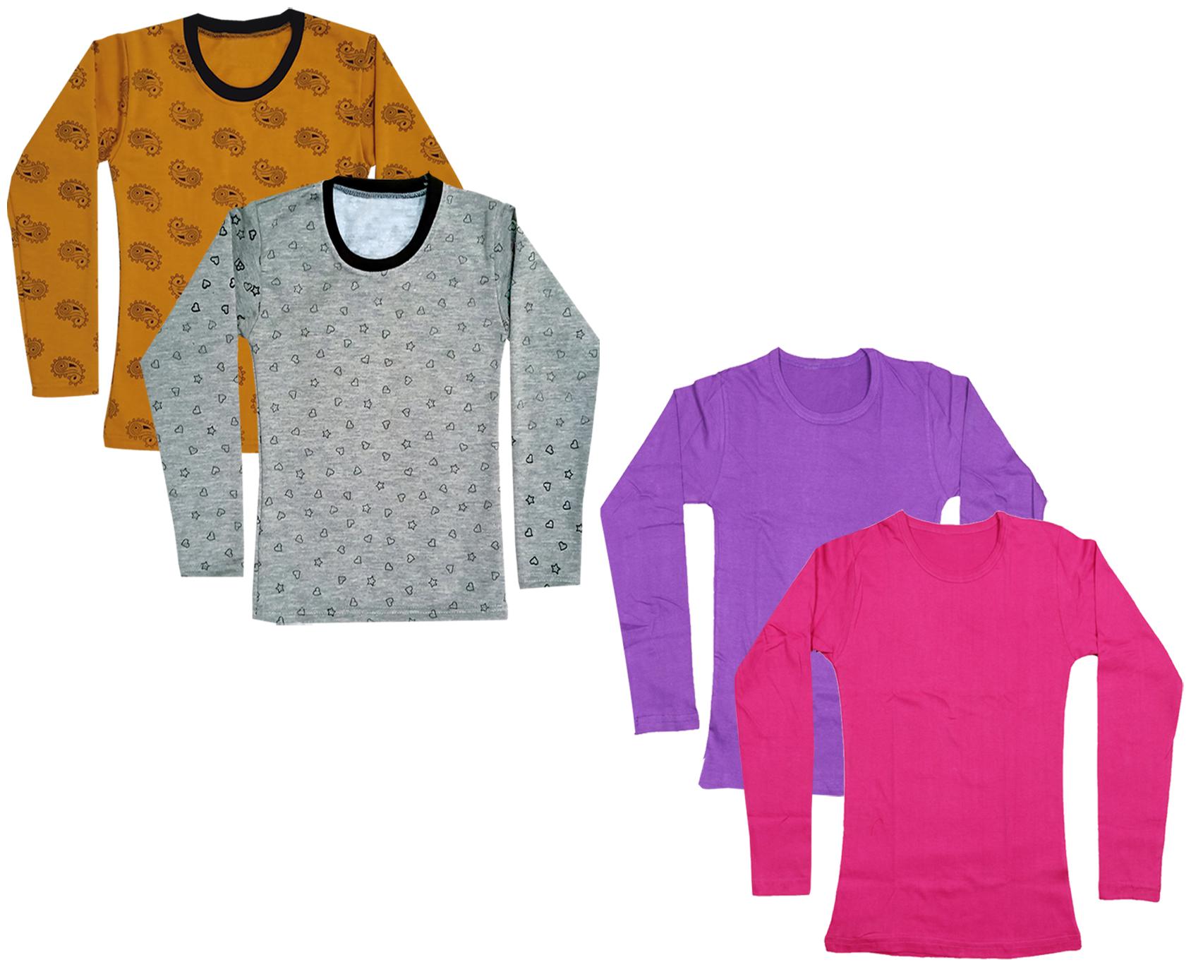 

Indiweaves Girl Cotton Printed T shirt - Multi
