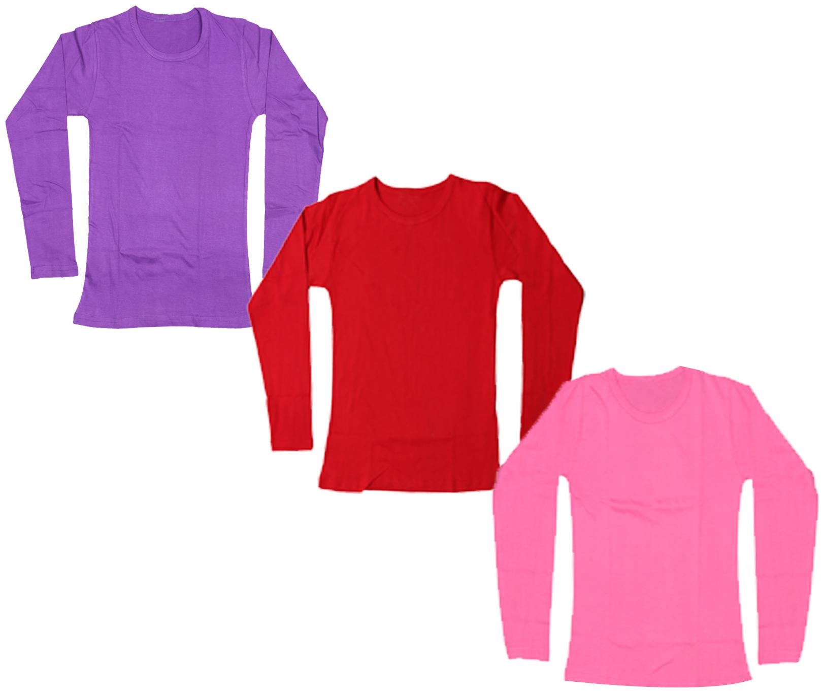 

Indiweaves Girl Cotton Solid T shirt - Multi