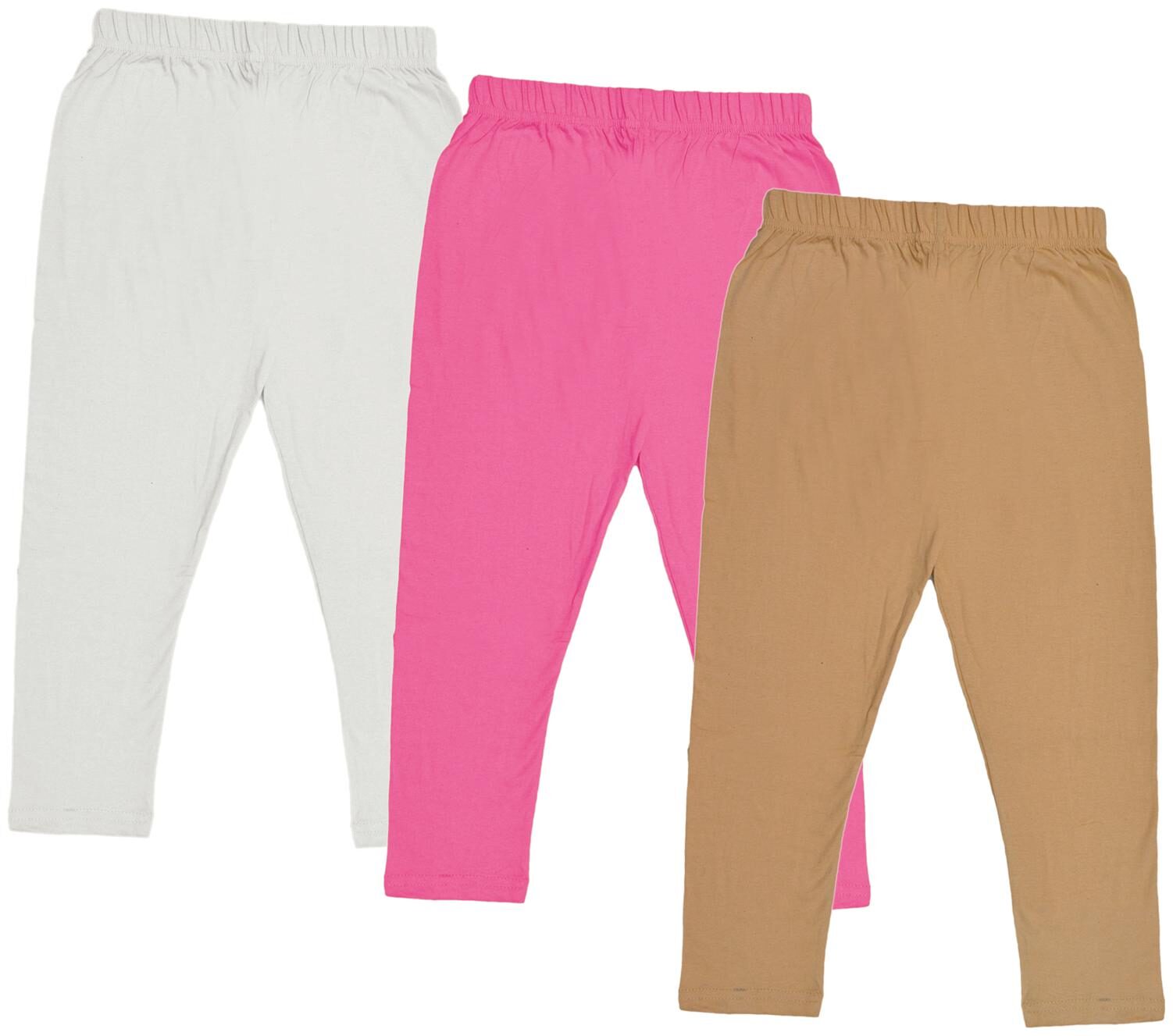 

Indiweaves Girl Cotton Solid Capri - Multi