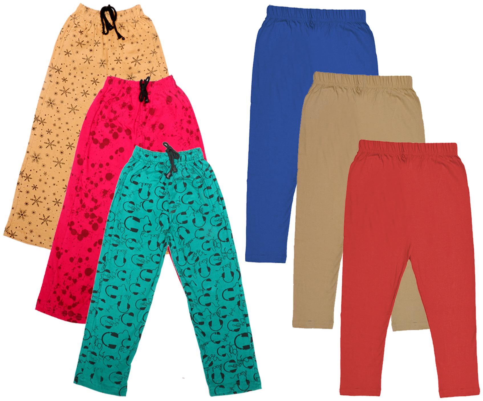 

Indiweaves Girl Cotton Solid Capri - Multi