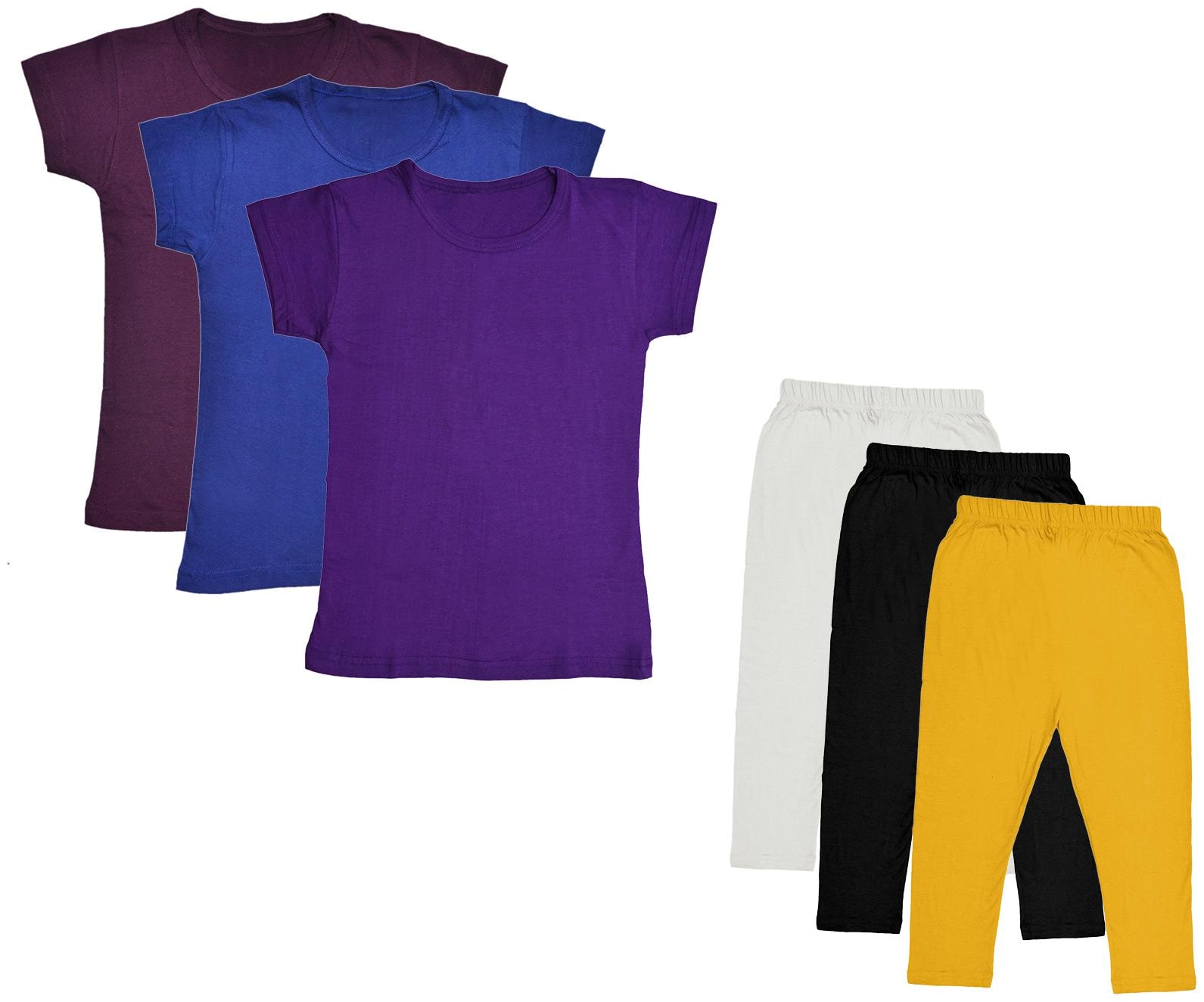 

Indiweaves Girl Cotton Top Bottom Set - Multi