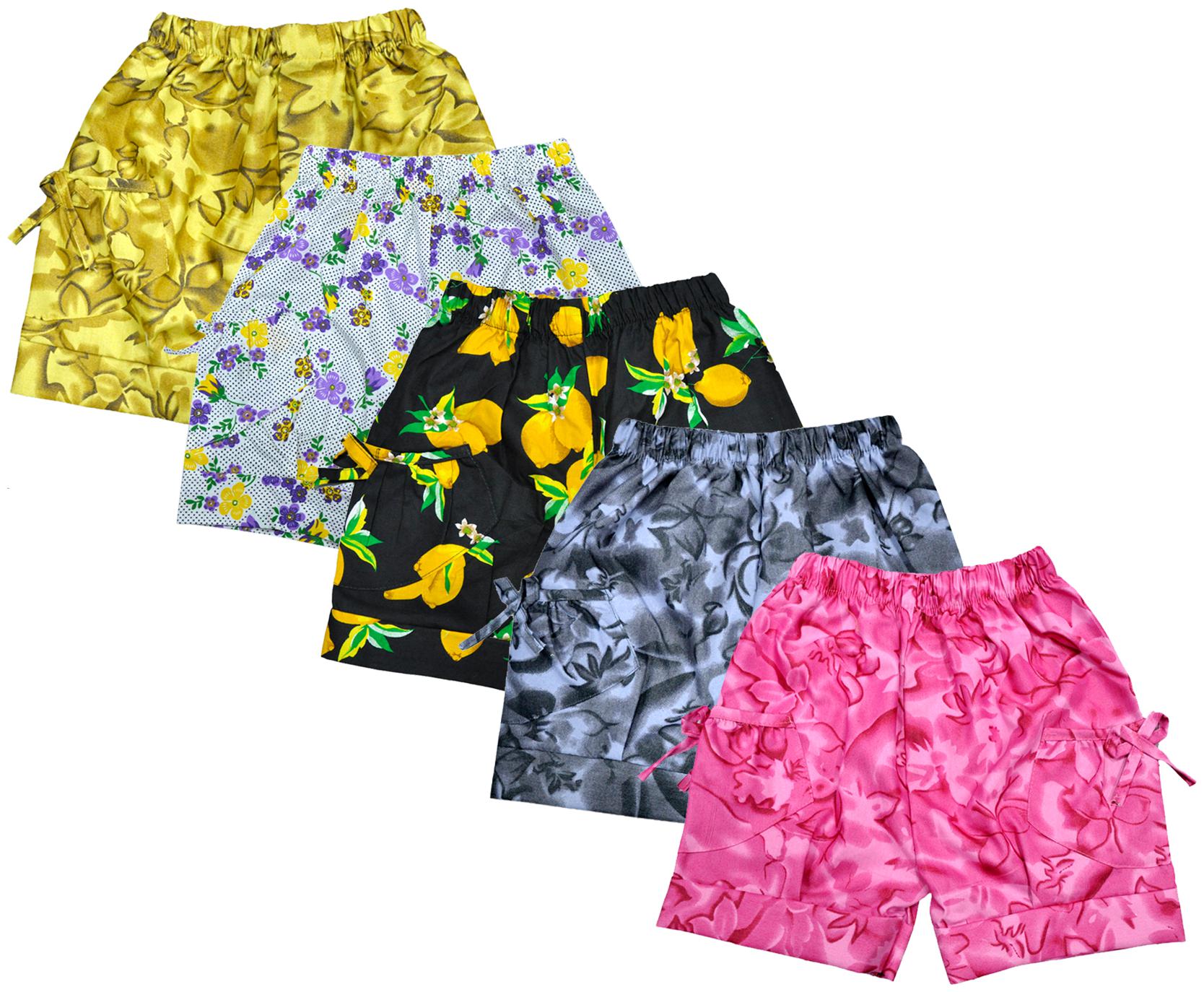 

Indiweaves Girl Cotton Printed Regular shorts - Multi