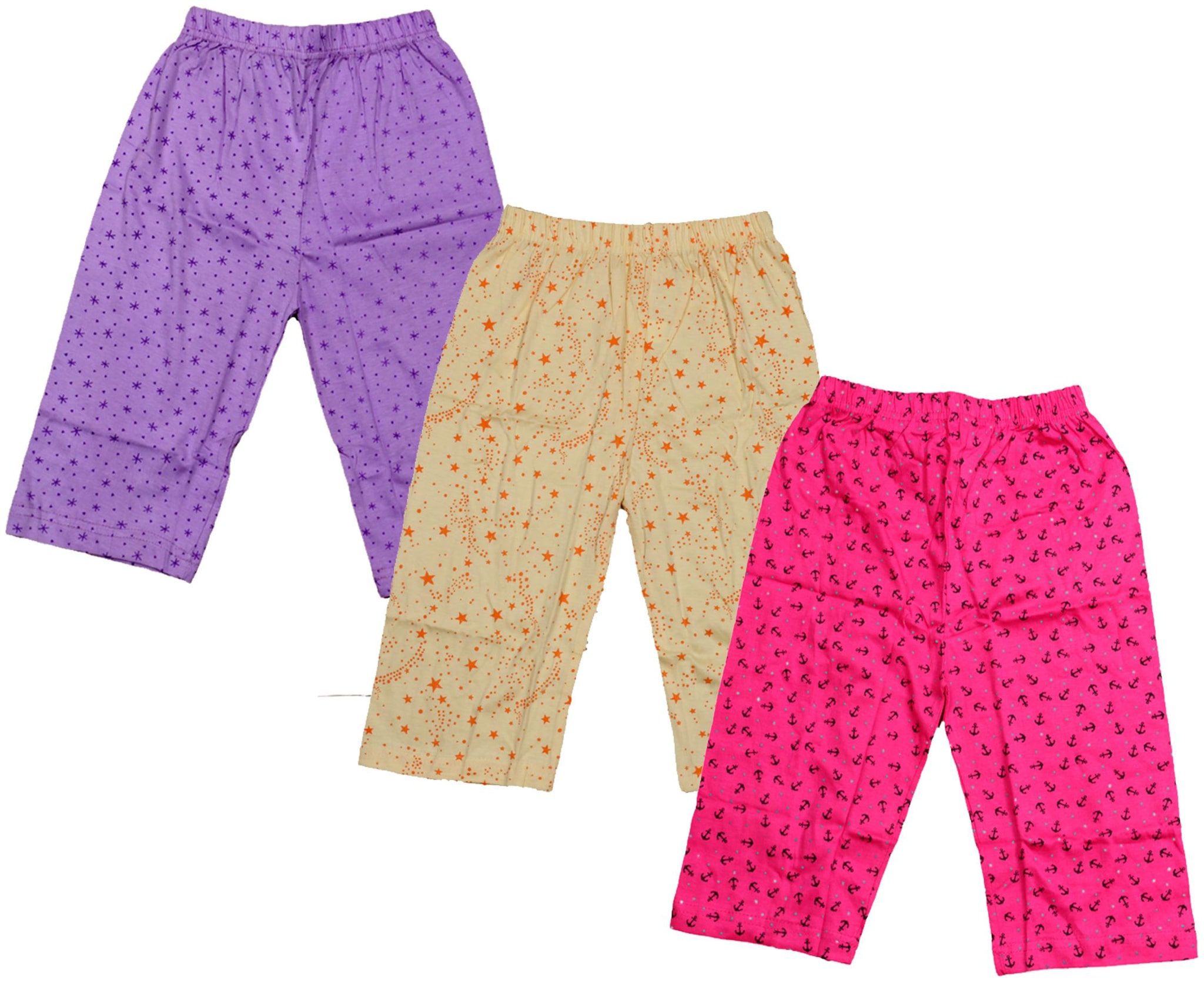 

Indiweaves Girl Cotton Printed Capri - Multi