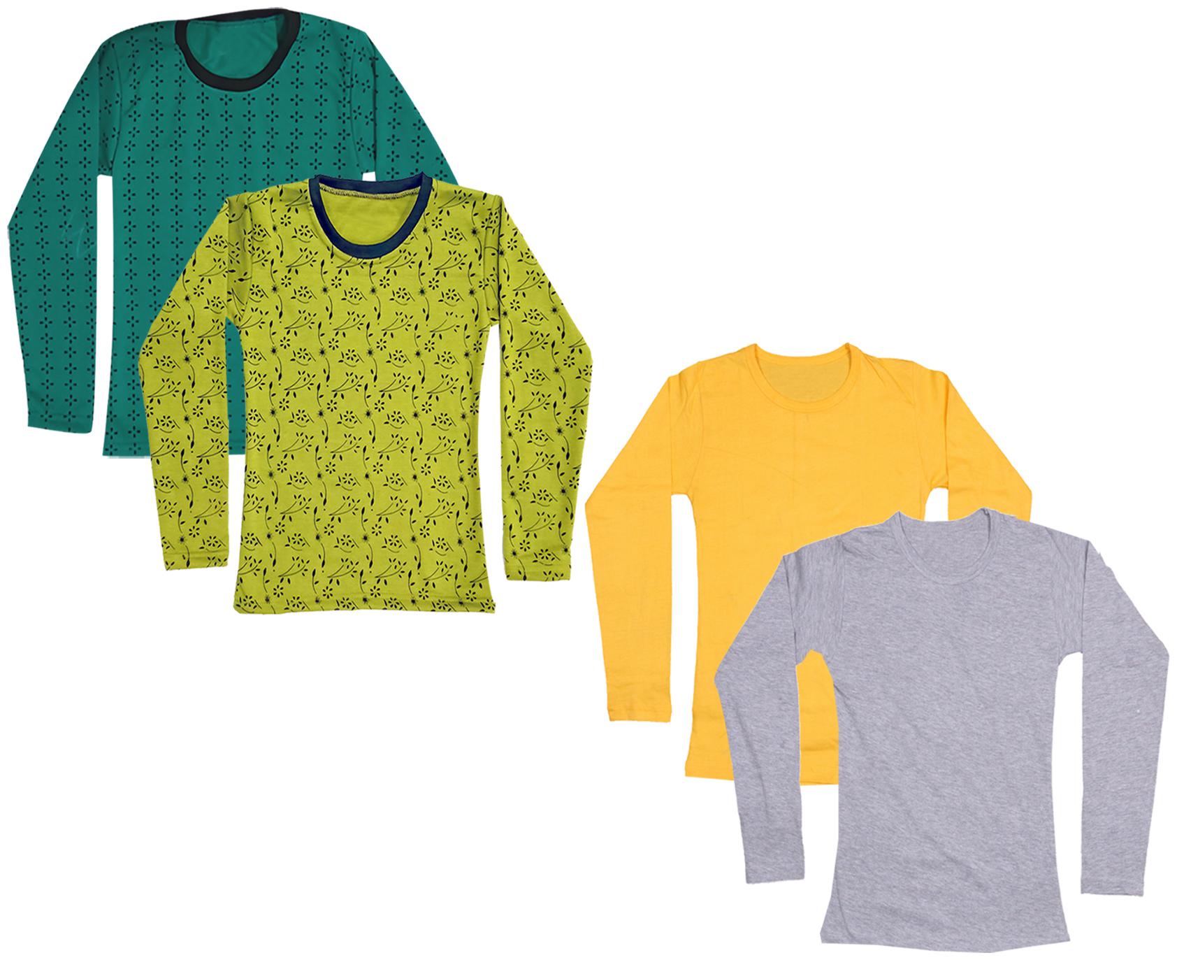 

Indiweaves Girl Cotton Printed T shirt - Multi