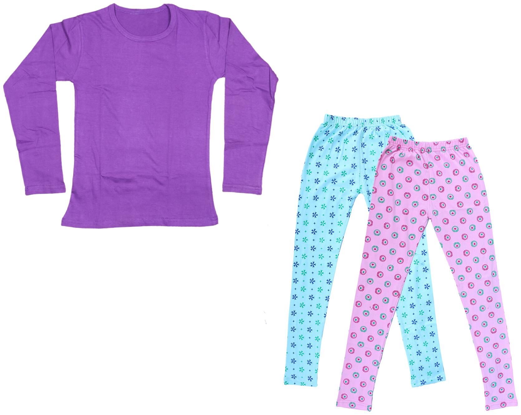 

Indiweaves Girl Cotton Solid T shirt - Multi