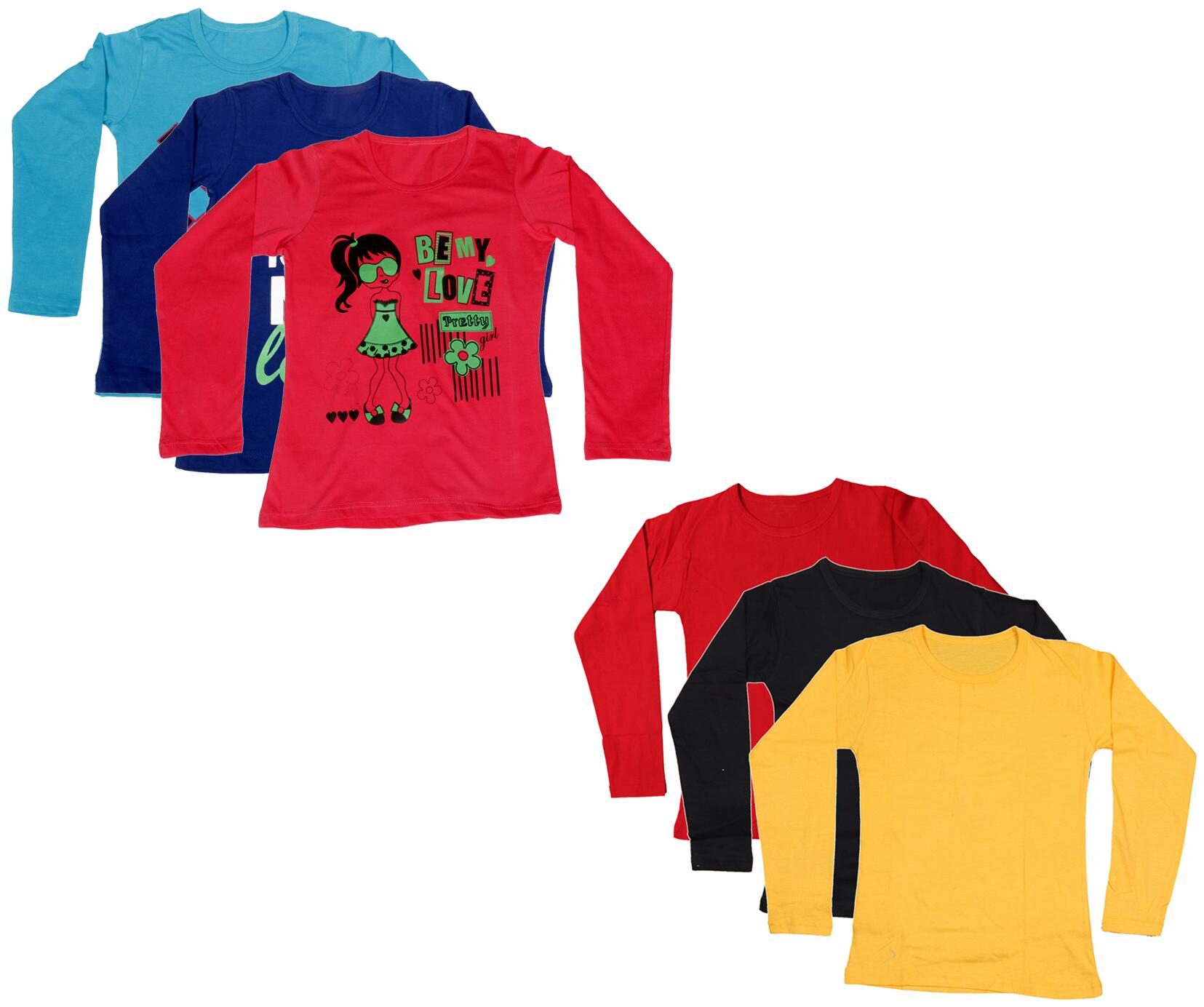 

Indiweaves Girl Cotton Printed T shirt - Multi