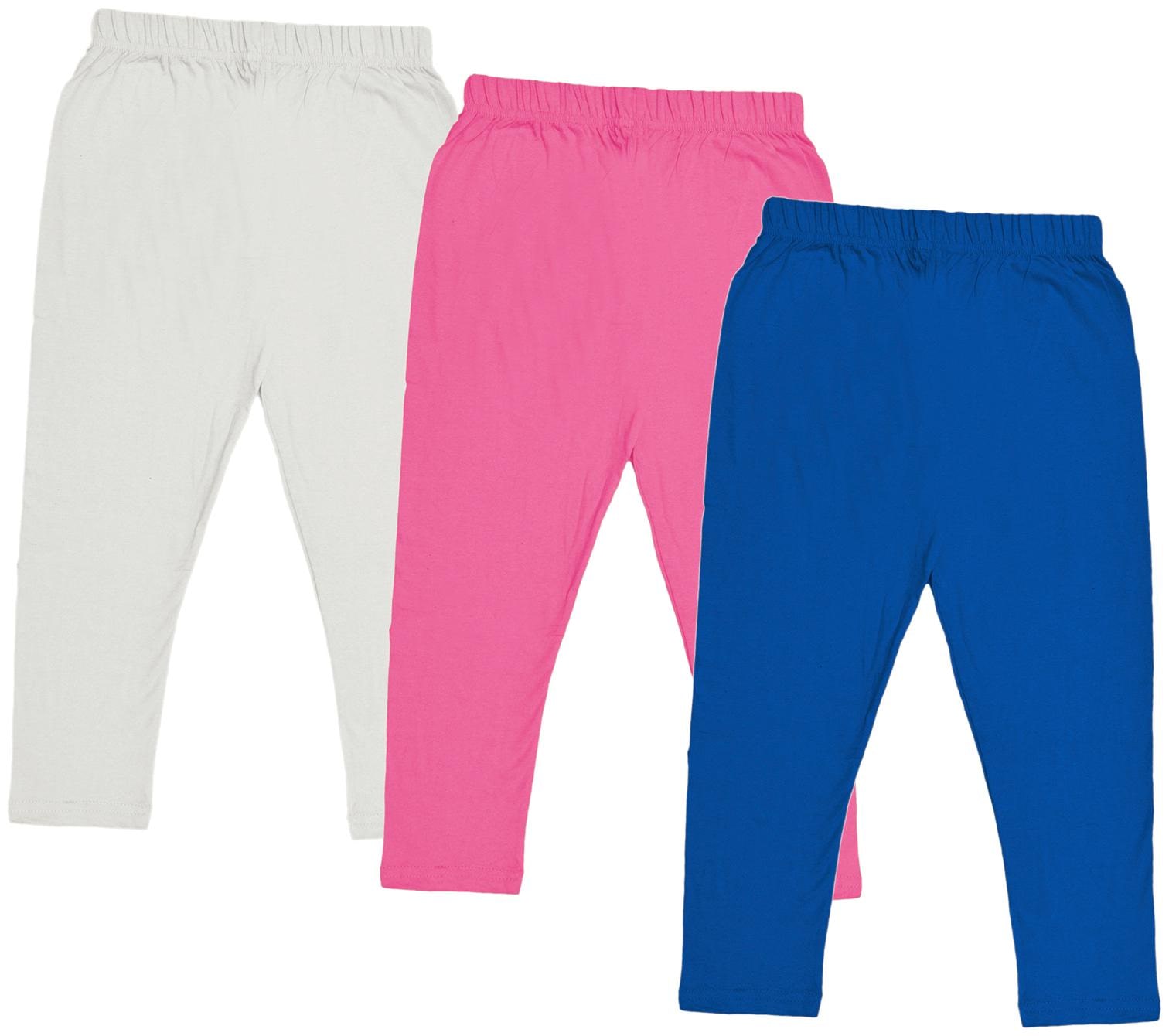 

Indiweaves Girl Cotton Solid Capri - Multi