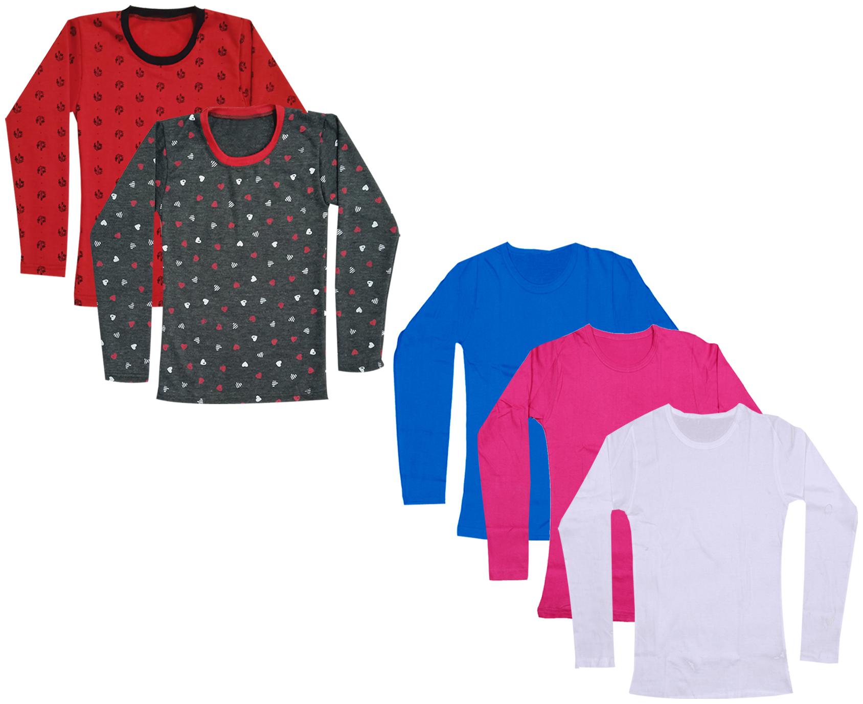 

Indiweaves Girl Cotton Printed T shirt - Multi