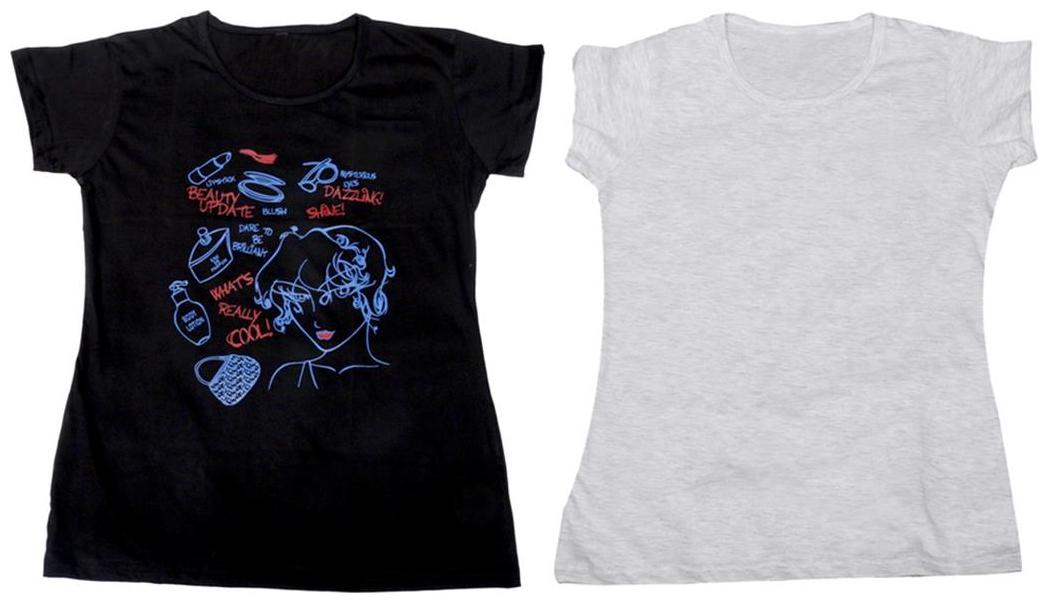 

Indiweaves Girl Cotton Solid T shirt - Multi