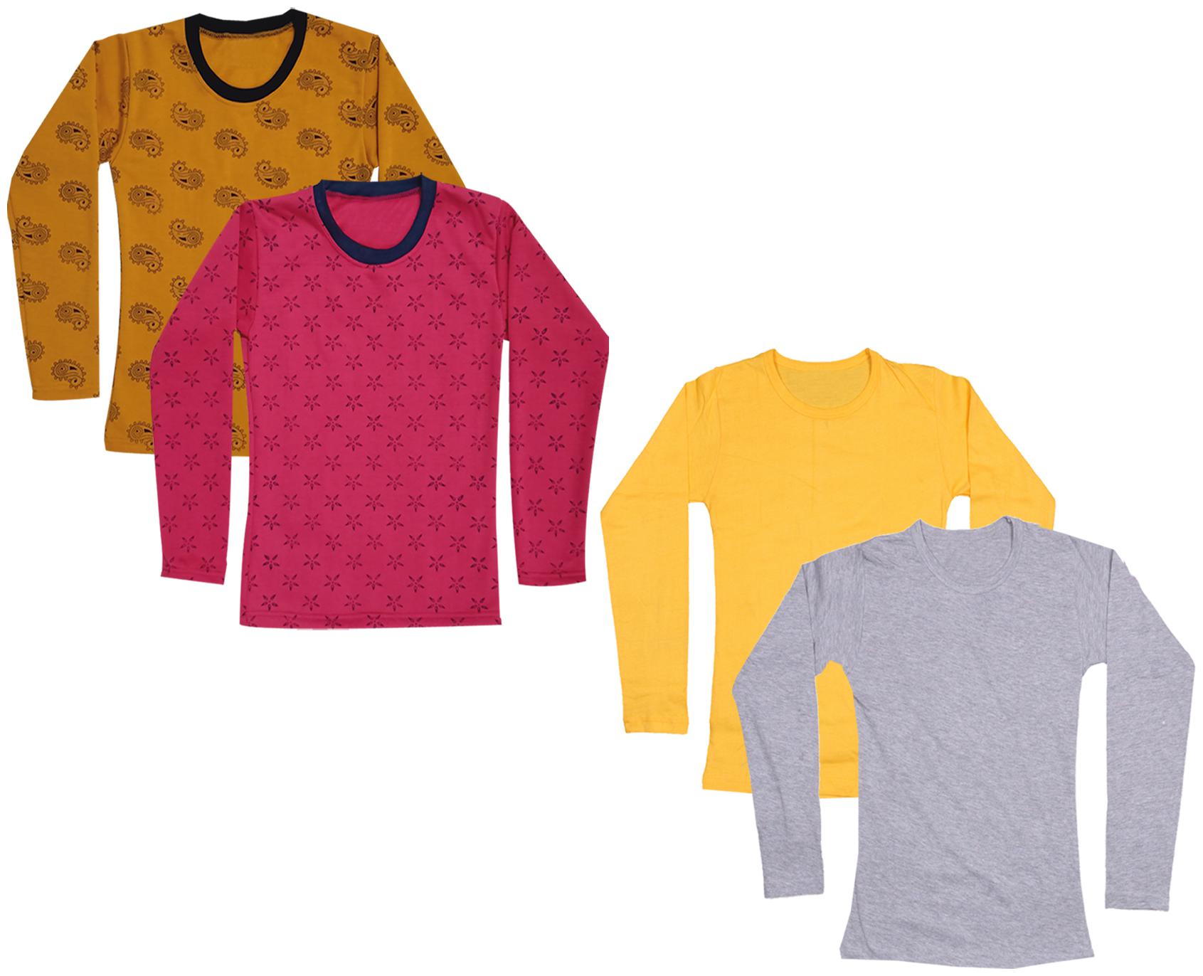 

Indiweaves Girl Cotton Printed T shirt - Multi