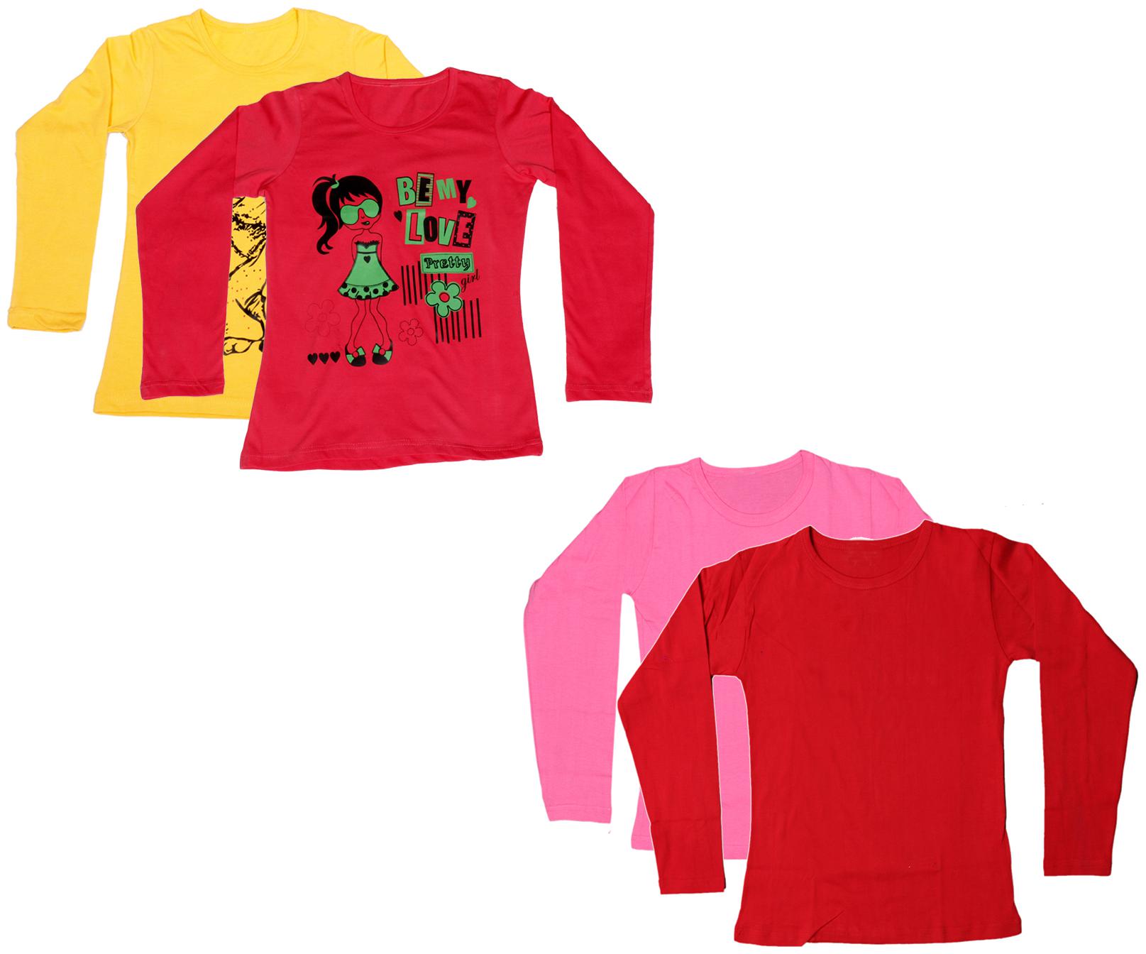 

Indiweaves Girl Cotton Printed T shirt - Multi