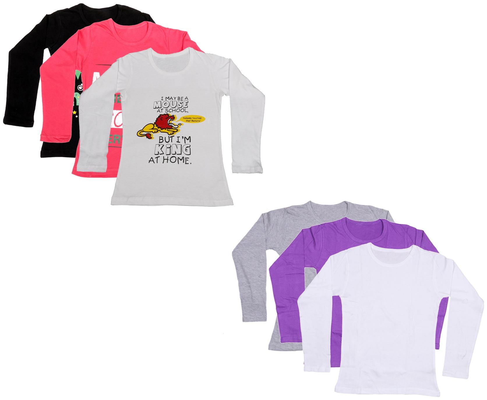 

Indiweaves Girl Cotton Printed T shirt - Multi