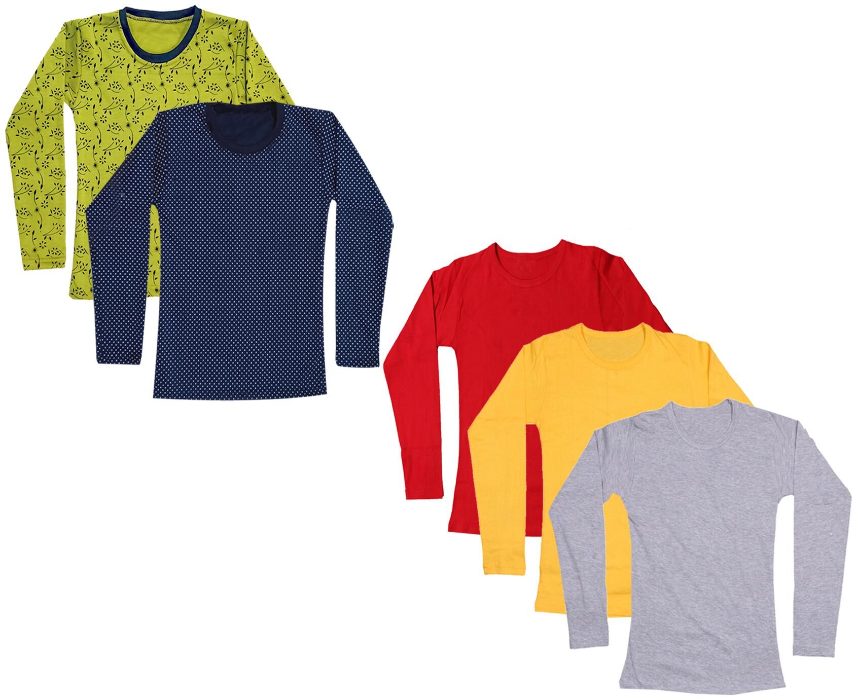 

Indiweaves Girl Cotton Printed T shirt - Multi