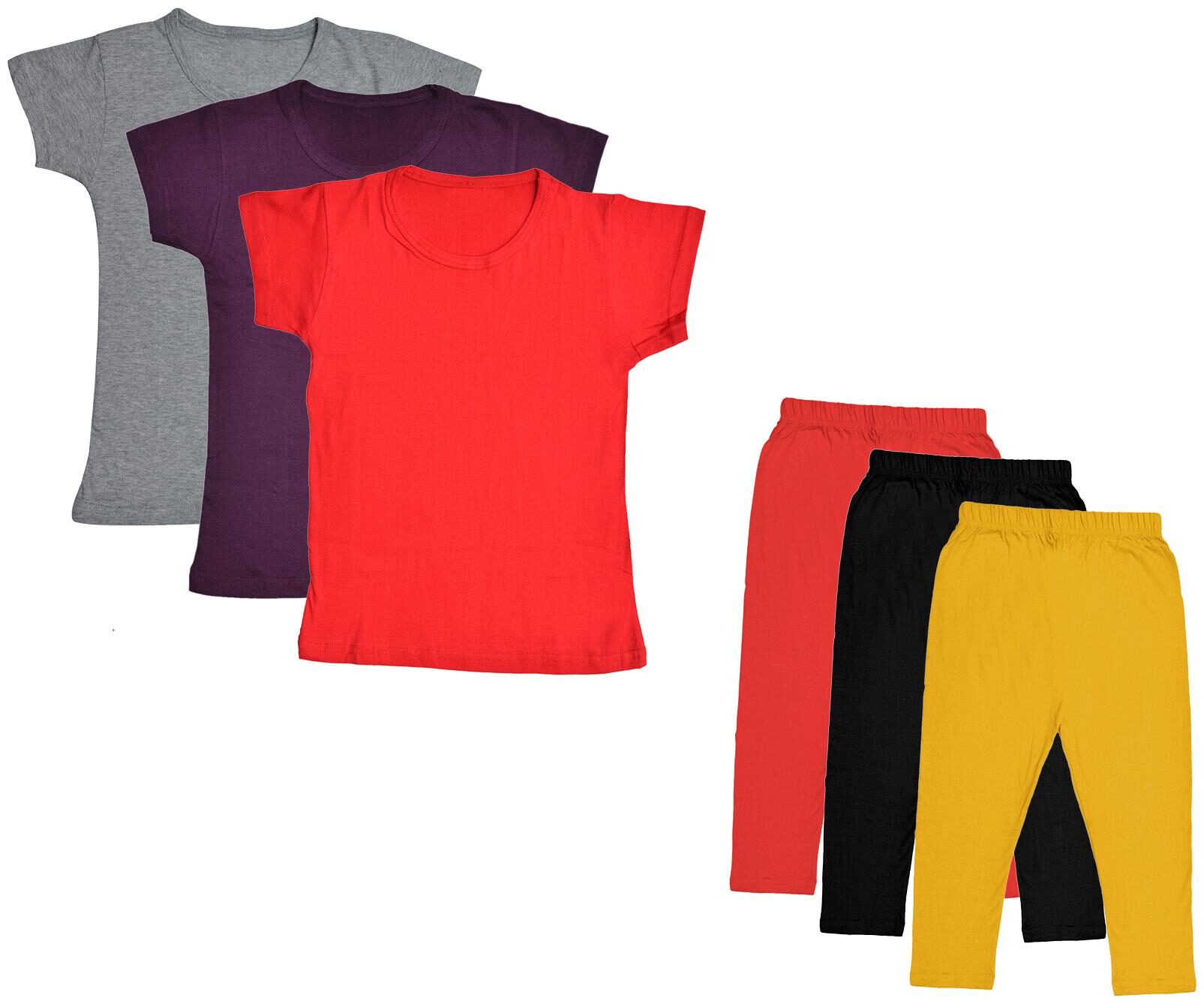 

Indiweaves Girl Cotton Top Bottom Set - Multi
