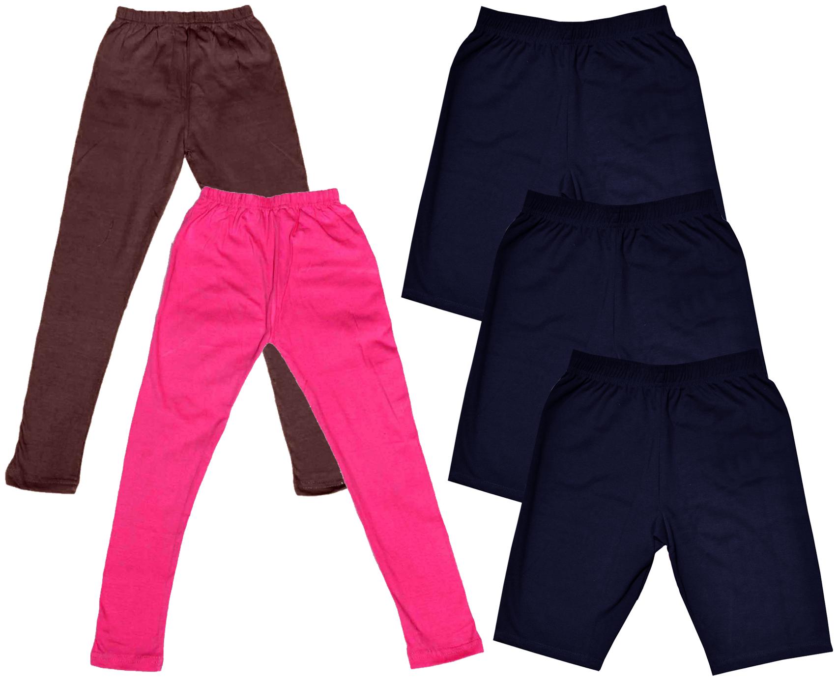 

Indiweaves Girl Cotton Solid Regular shorts - Multi