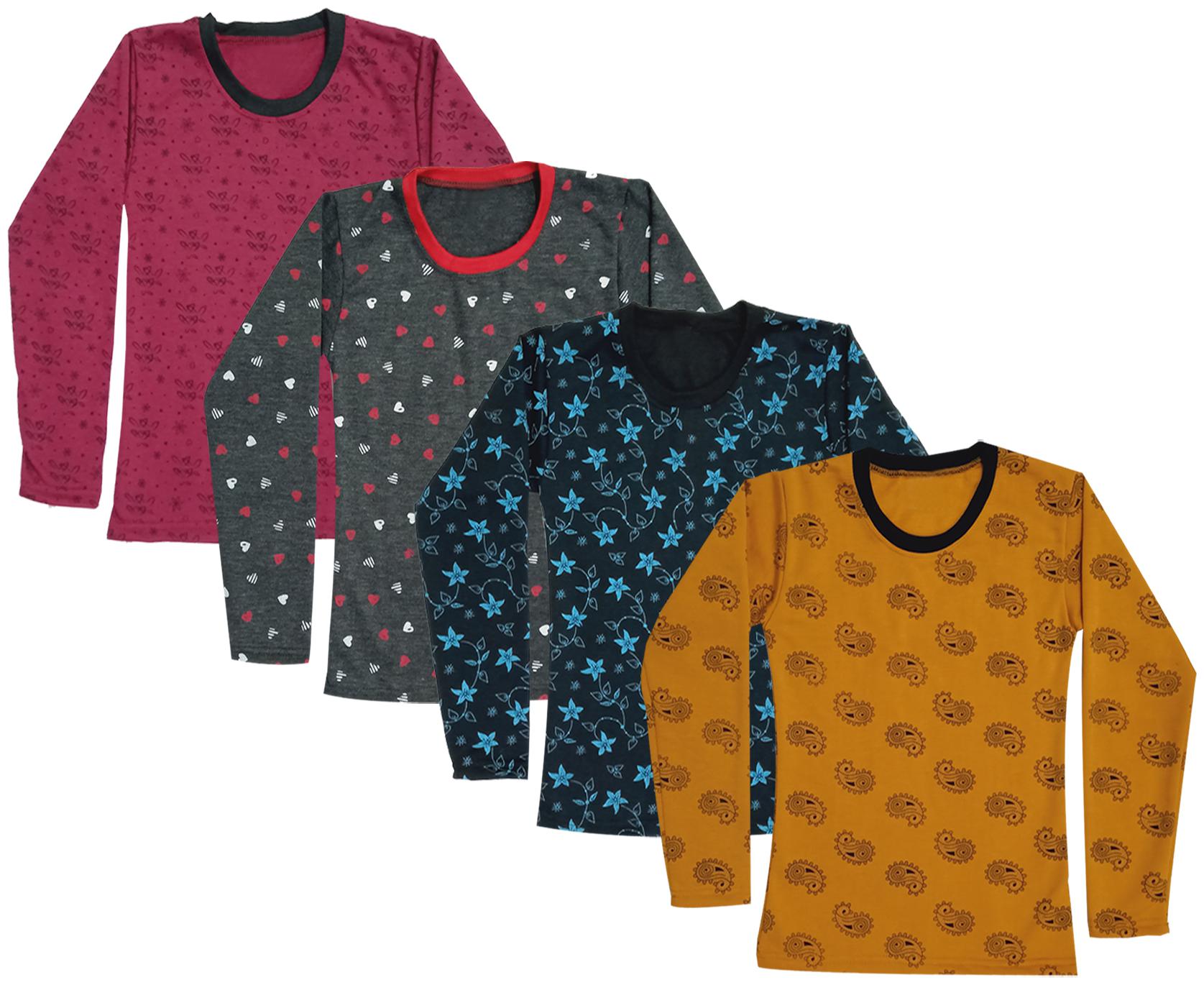 

Indiweaves Girl Wool Printed T shirt - Multi