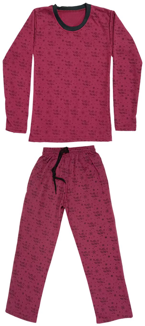

Indiweaves Girl Wool Top Bottom Set - Maroon