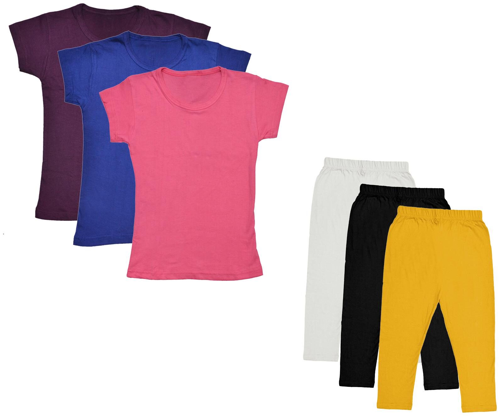 

Indiweaves Girl Cotton Top Bottom Set - Multi