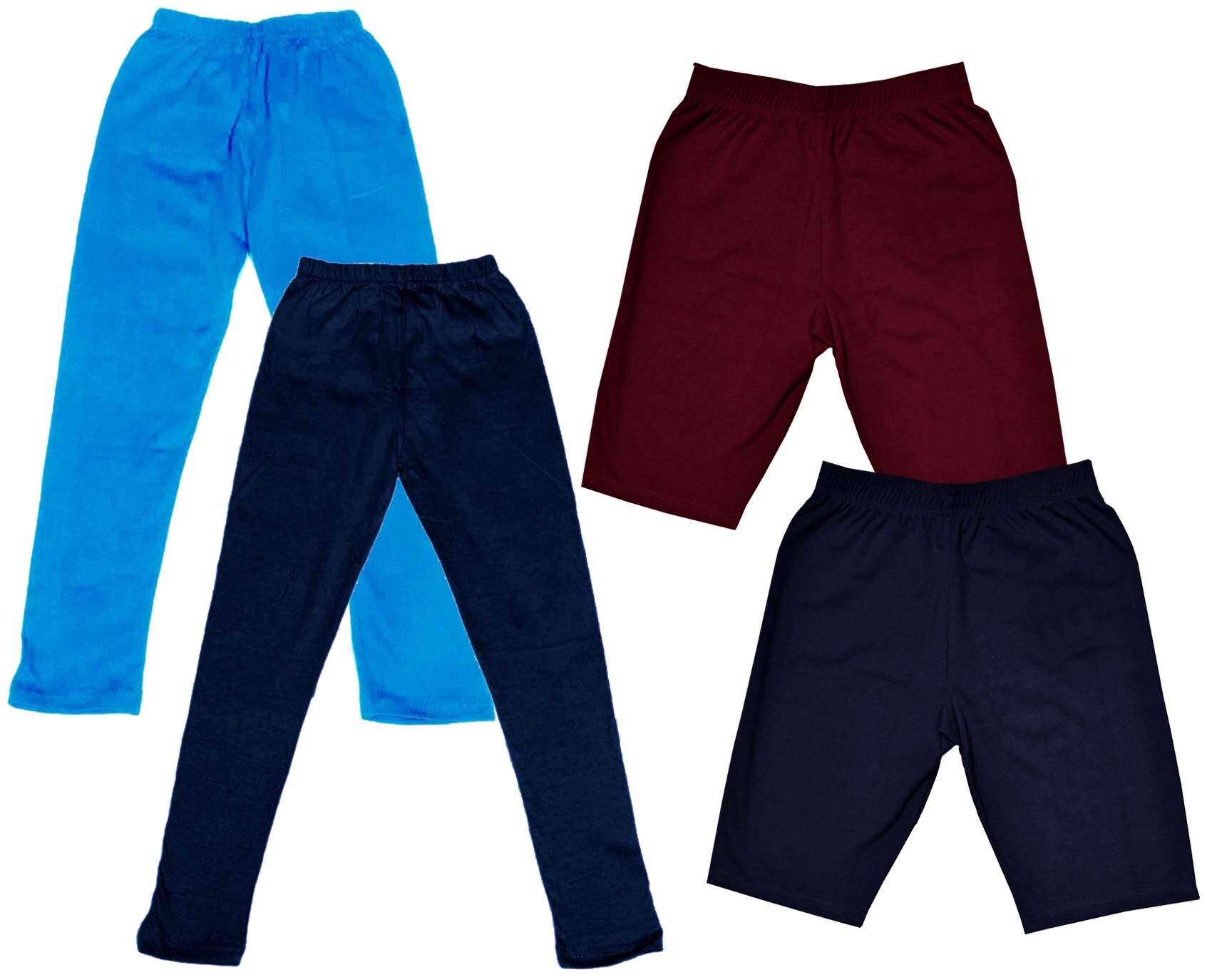 

Indiweaves Girl Cotton Solid Regular shorts - Multi