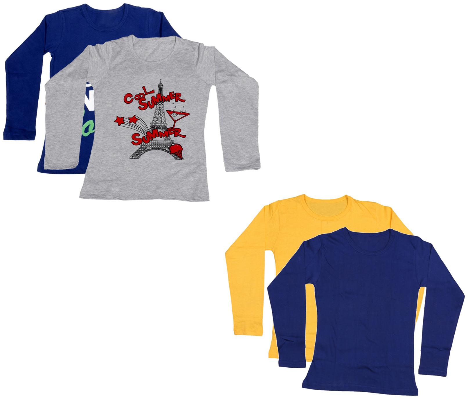

Indiweaves Girl Cotton Printed T shirt - Multi