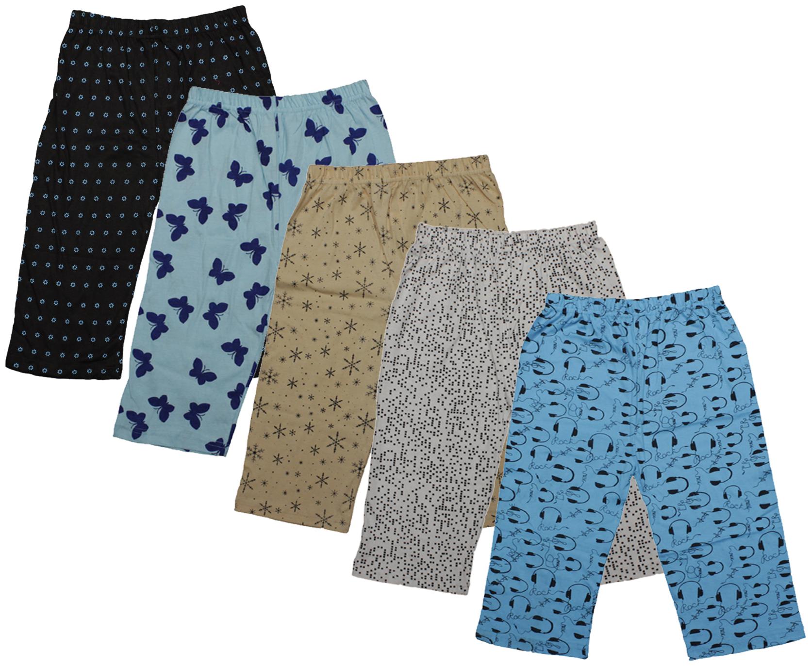 

Indiweaves Girl Cotton Printed Capri - Multi