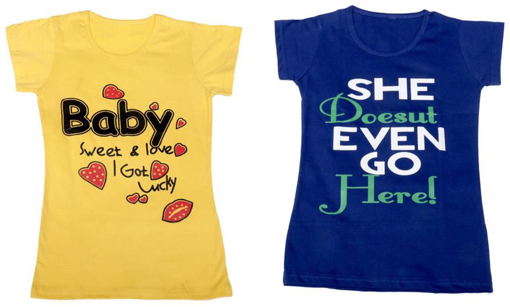 

Indiweaves Girl Cotton Solid T shirt - Multi