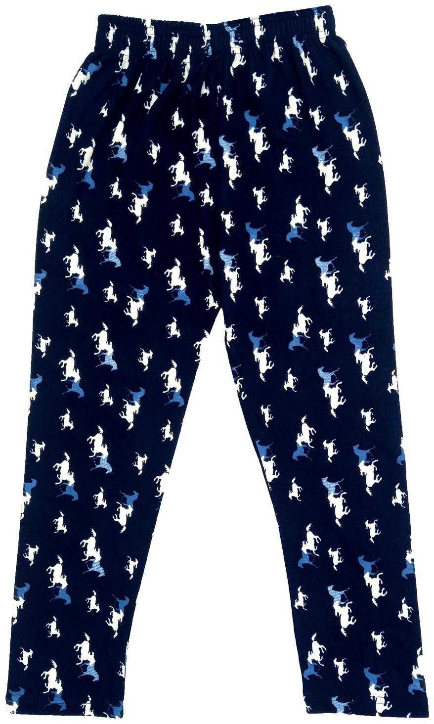 

Indiweaves Girl Polyester Printed Capri - Blue