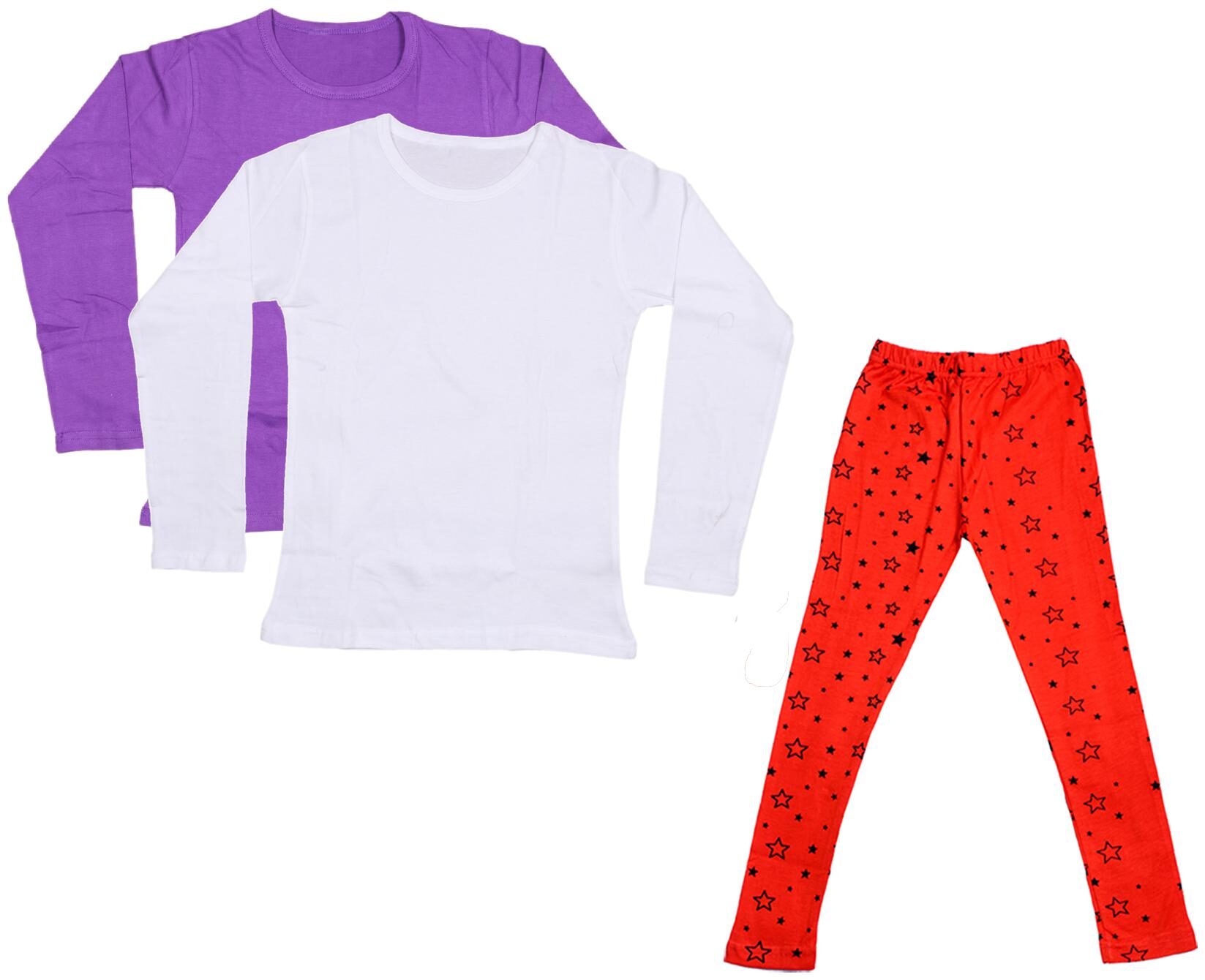 

Indiweaves Girl Cotton Solid T shirt - Multi