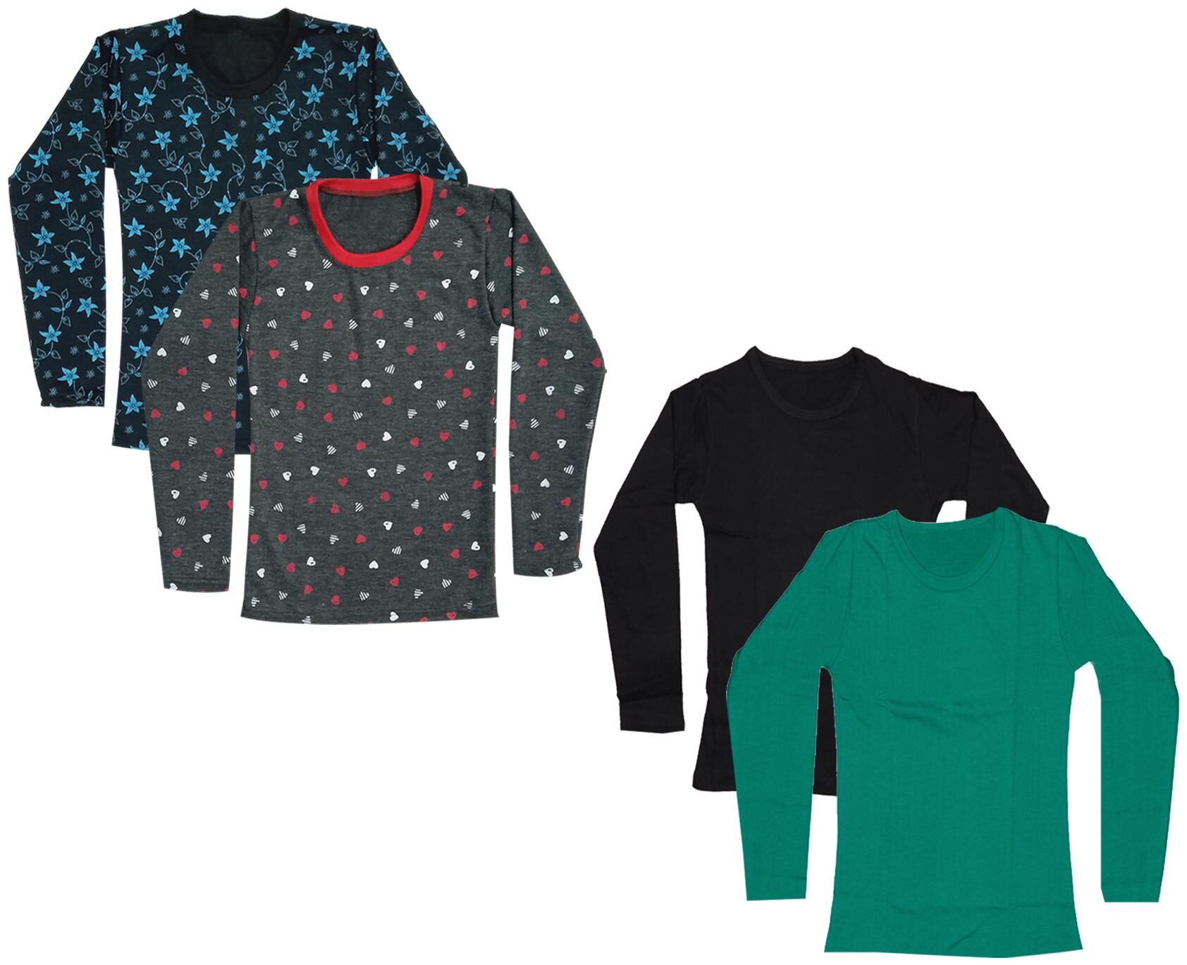 

Indiweaves Girl Cotton Printed T shirt - Multi