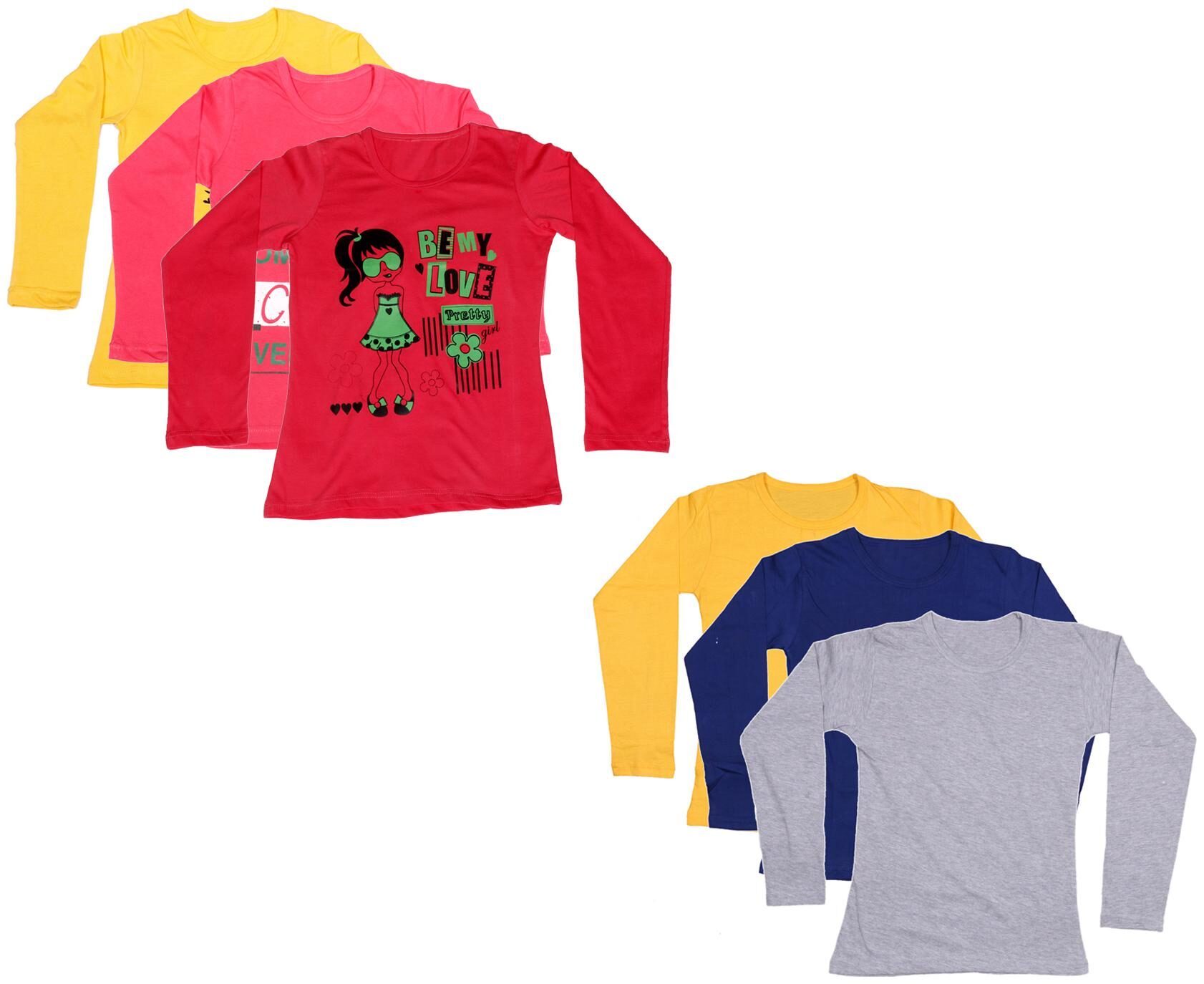 

Indiweaves Girl Cotton Printed T shirt - Multi