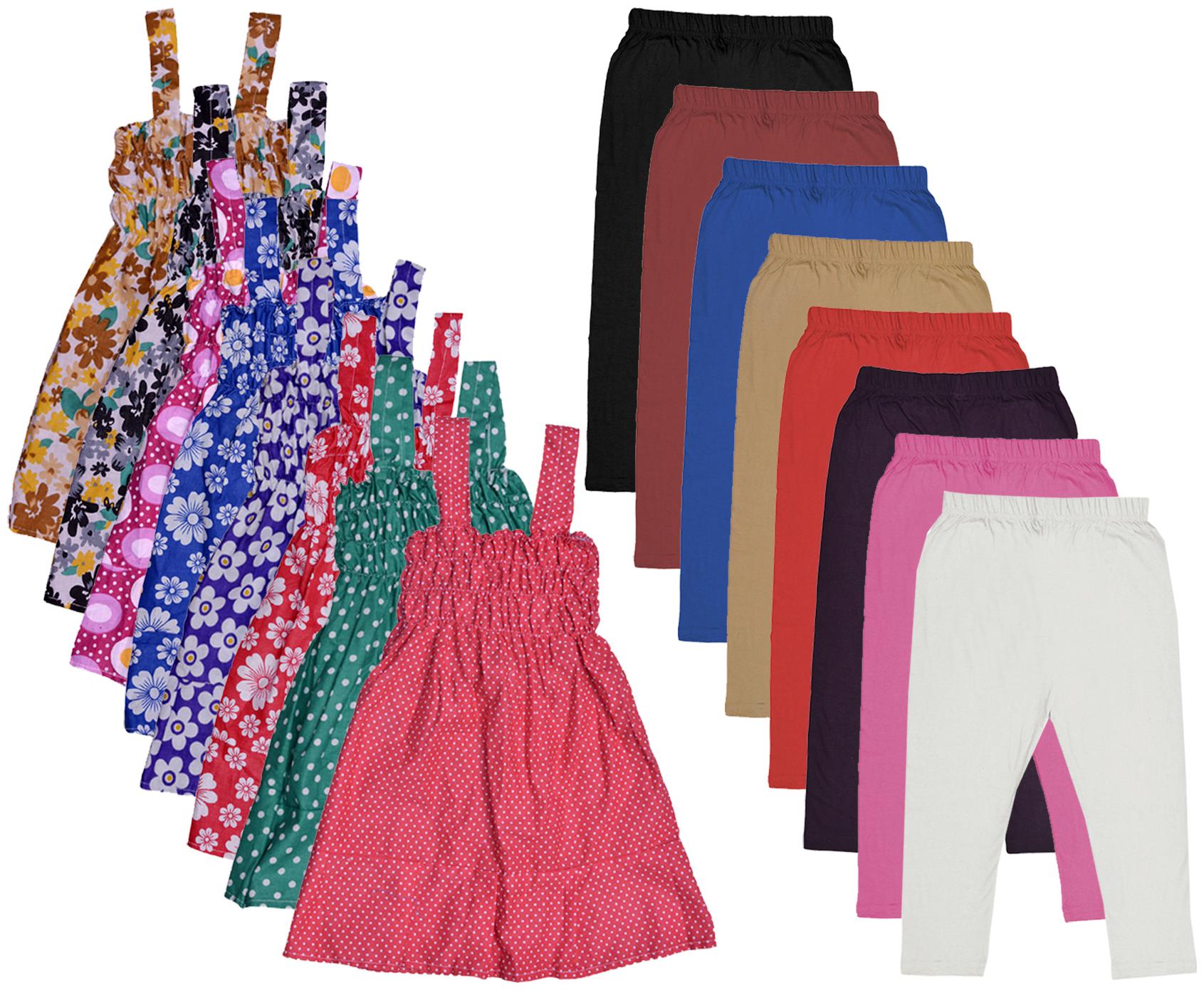 

Indiweaves Girl Cotton Top Bottom Set - Multi