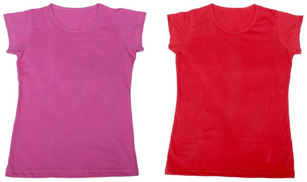

Indiweaves Girl Cotton Solid T shirt - Multi
