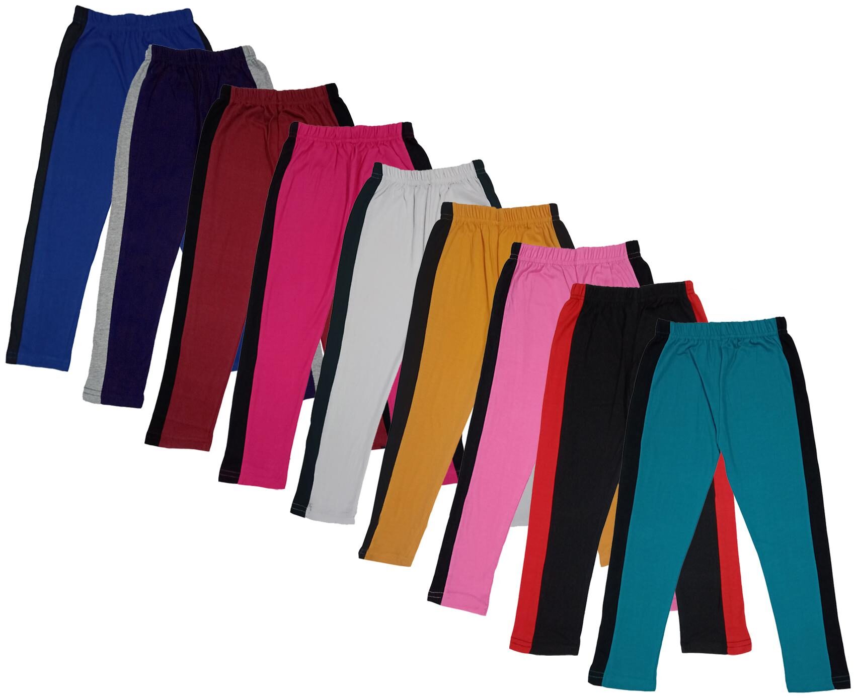 

Indiweaves Girl Cotton Solid Capri - Multi