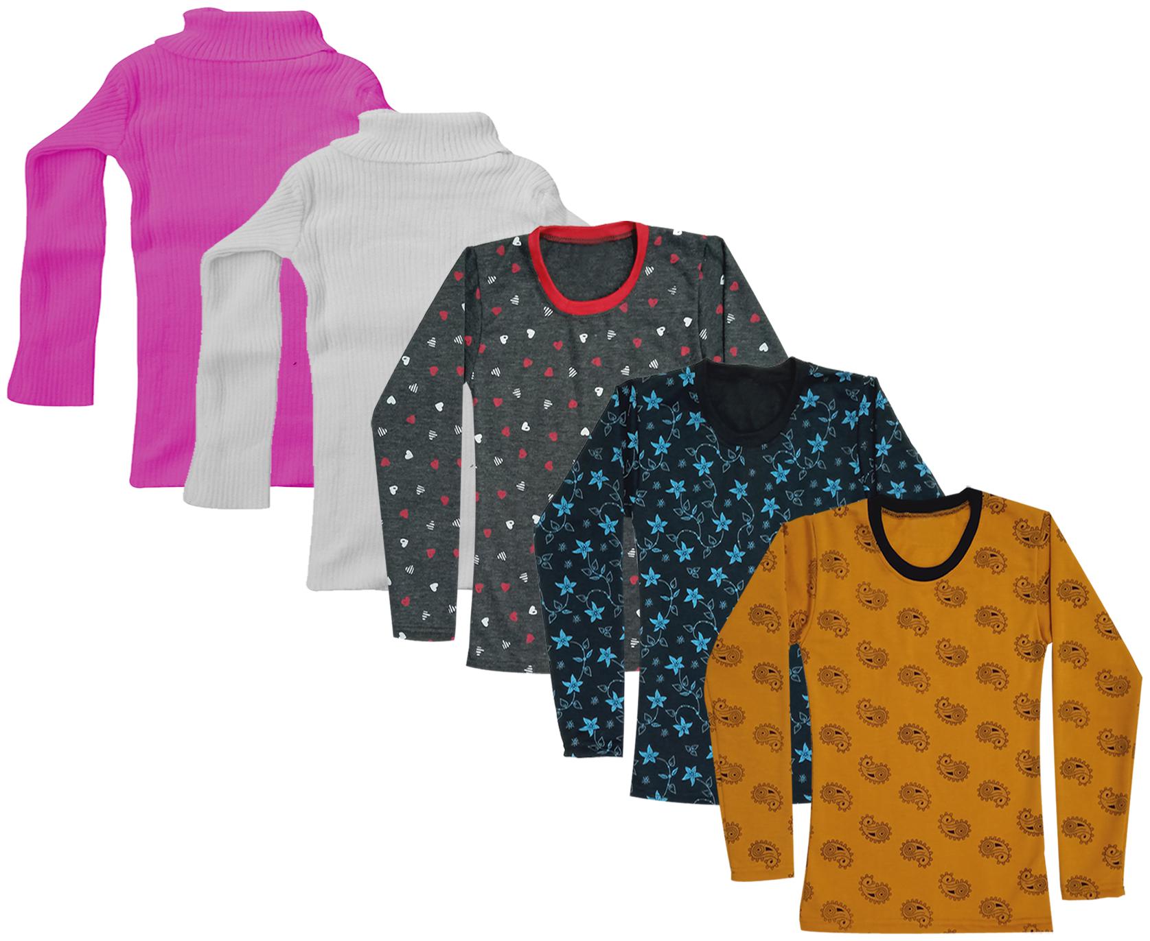 

Indiweaves Girl Wool Printed T shirt - Multi
