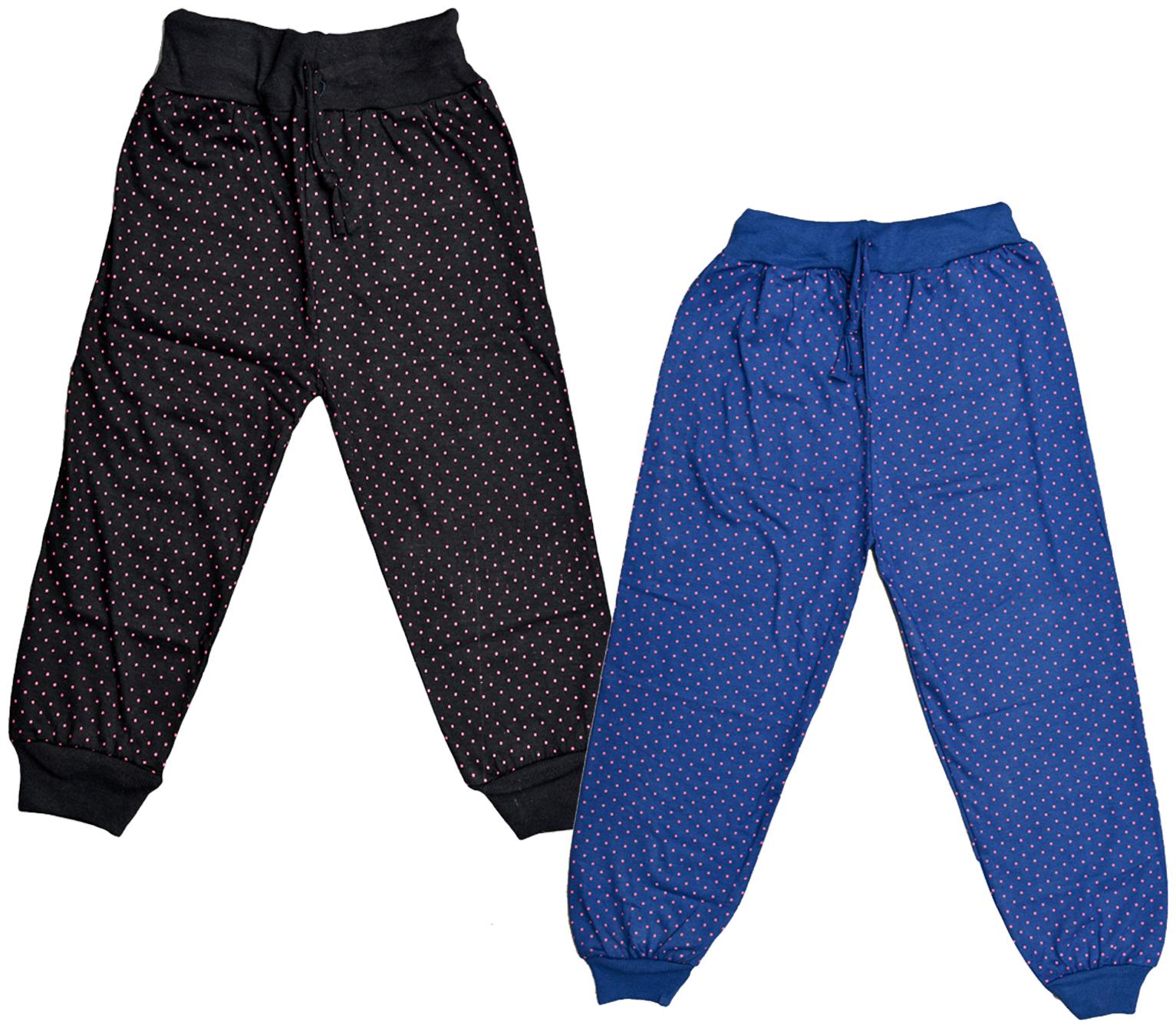 

Indiweaves Girl Cotton Printed Capri - Black Blue