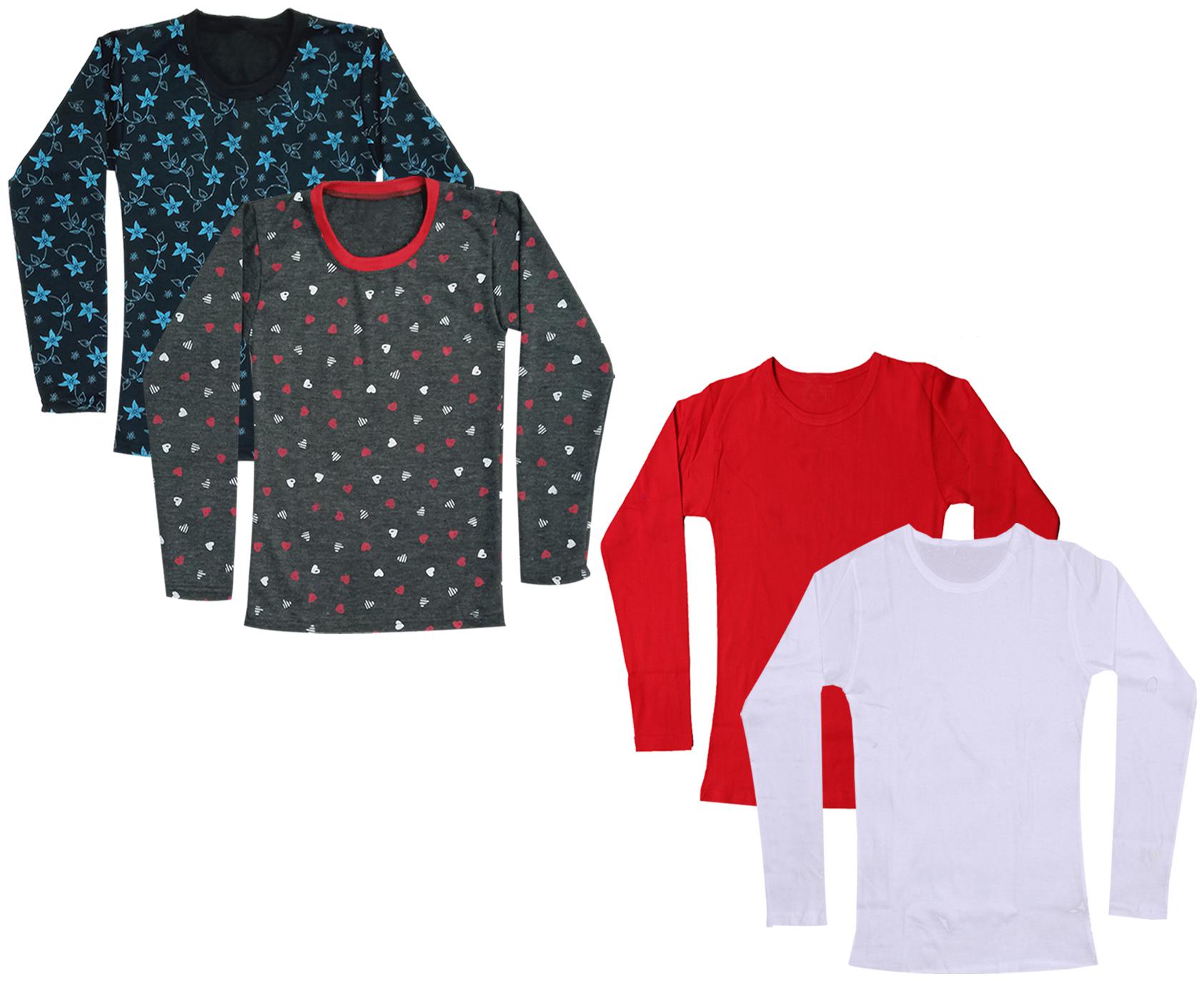 

Indiweaves Girl Cotton Printed T shirt - Multi