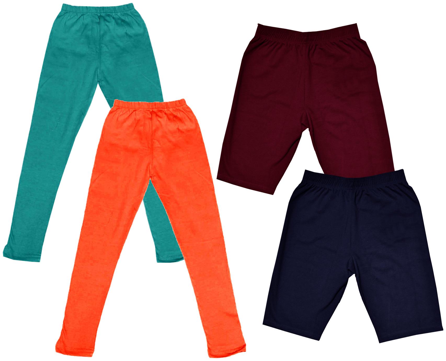 

Indiweaves Girl Cotton Solid Regular shorts - Multi