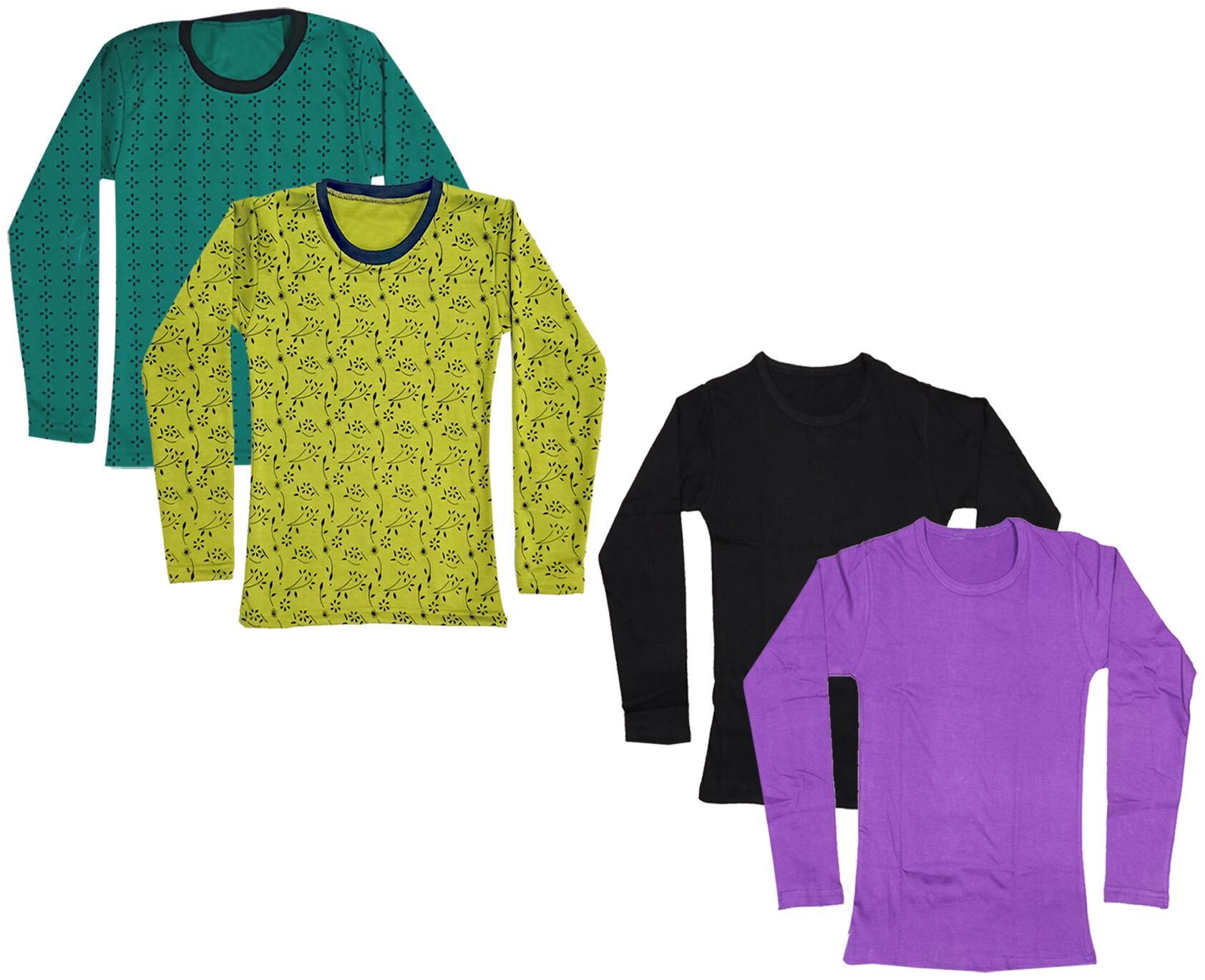 

Indiweaves Girl Cotton Printed T shirt - Multi